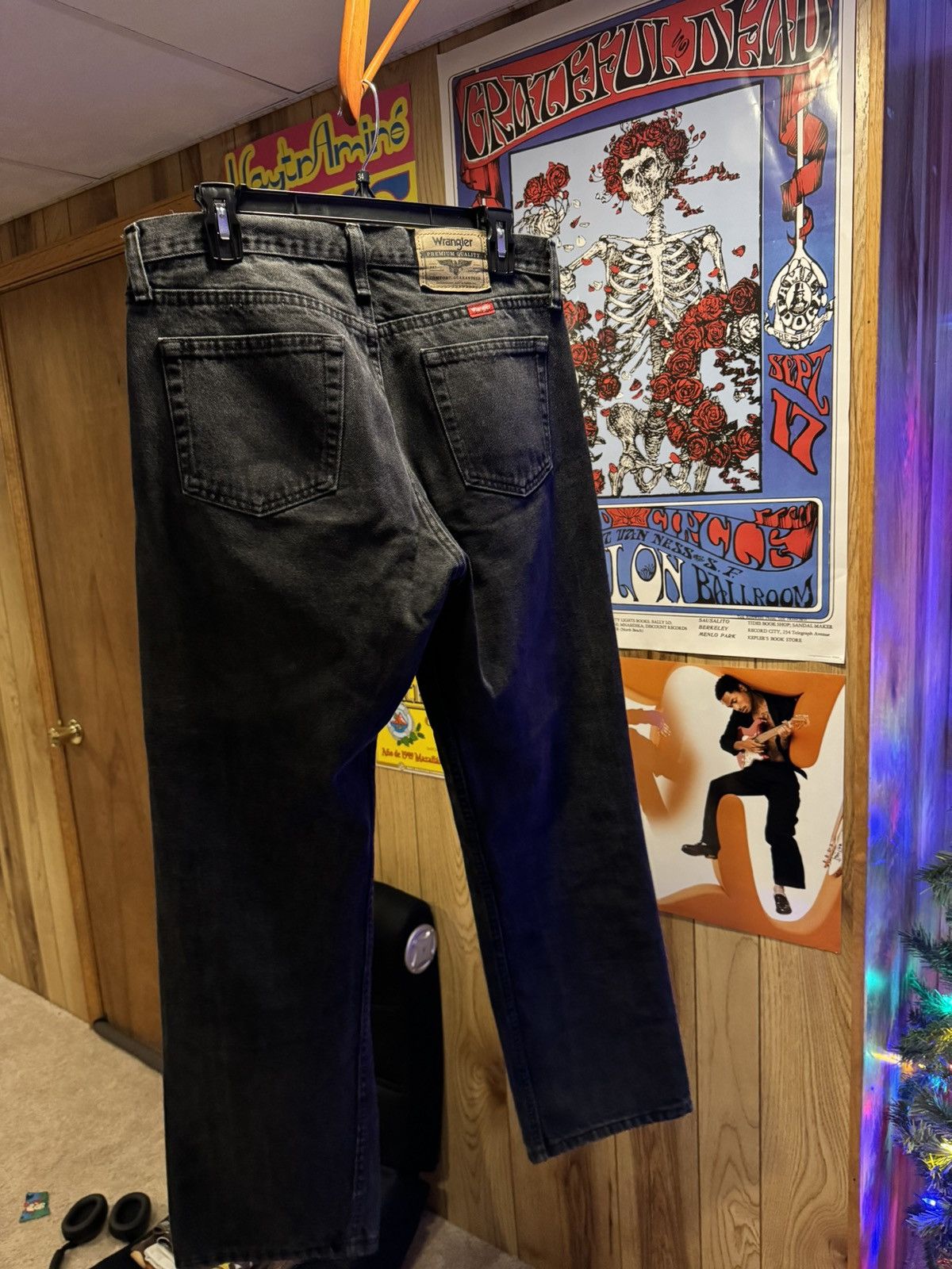 Vintage Vintage Wrangler Black Denim Relaxed Fit Size US 32 / EU 48 - 2 Thumbnail