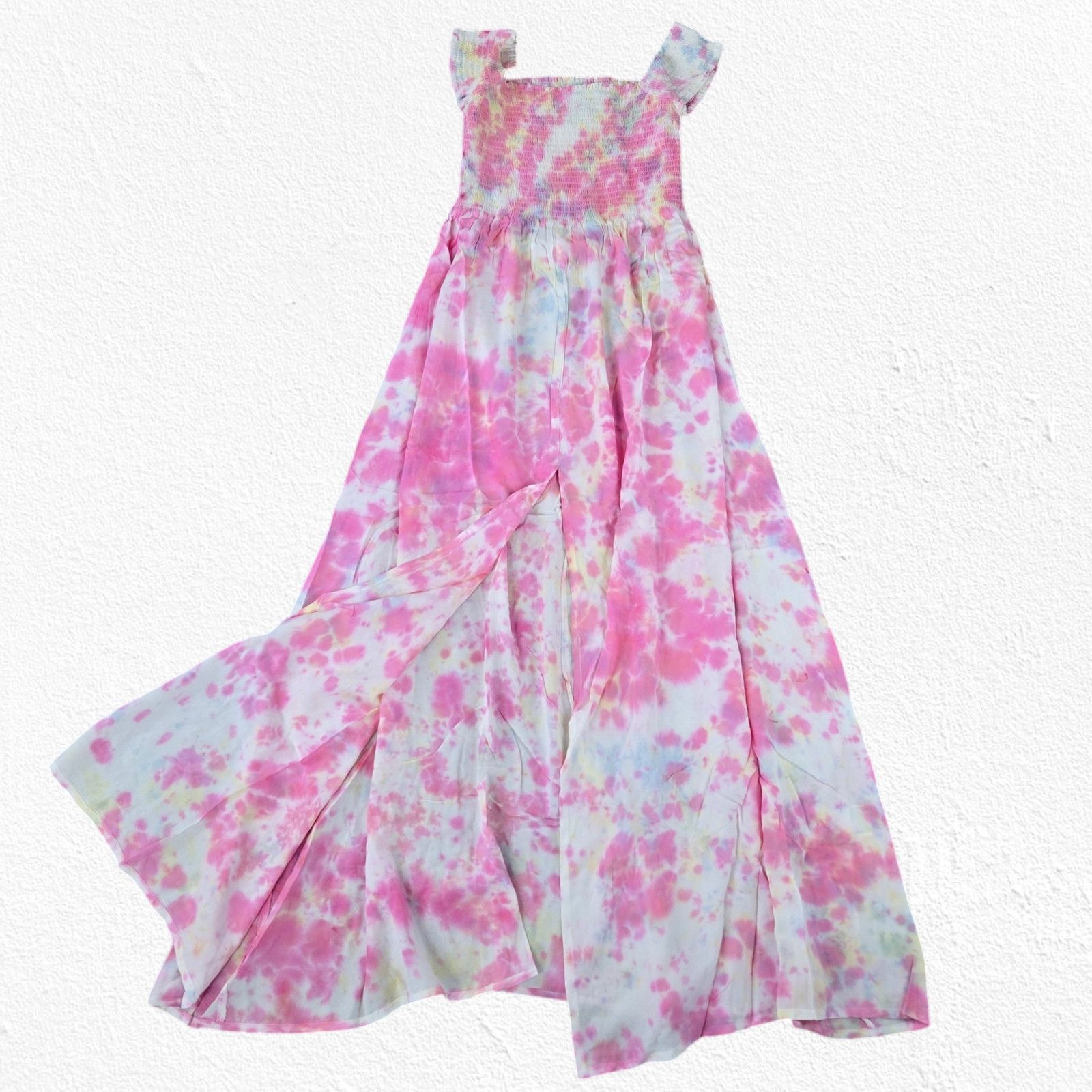 Other Pink White Tie Dye Off the Shoulder Dress Size Small Size S / US 4 / IT 40 - 12 Thumbnail