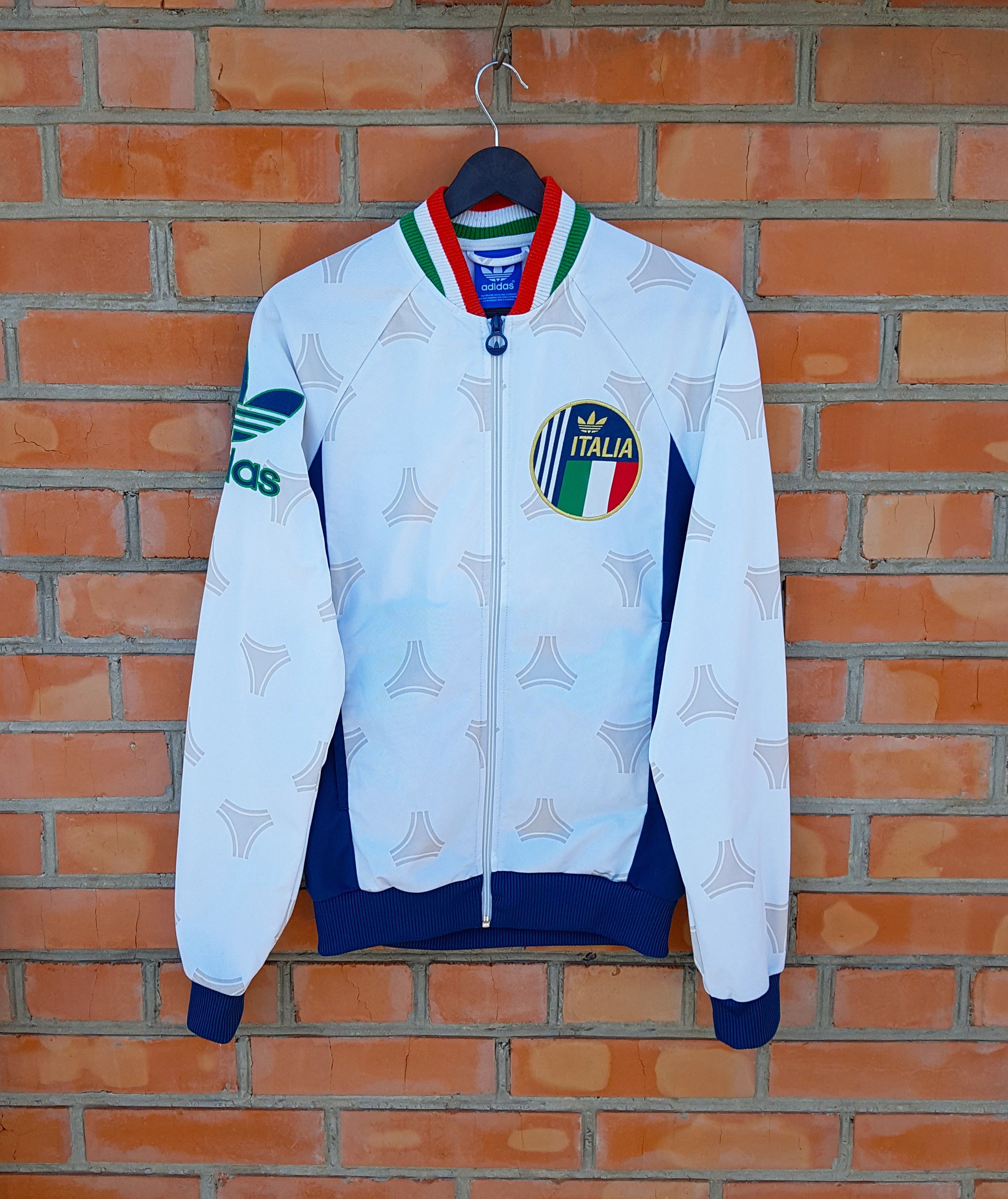 Adidas Adidas Originals Italy RARE Football Soccer Track Top Jacket Size US S / EU 44-46 / 1 - 2 Thumbnail