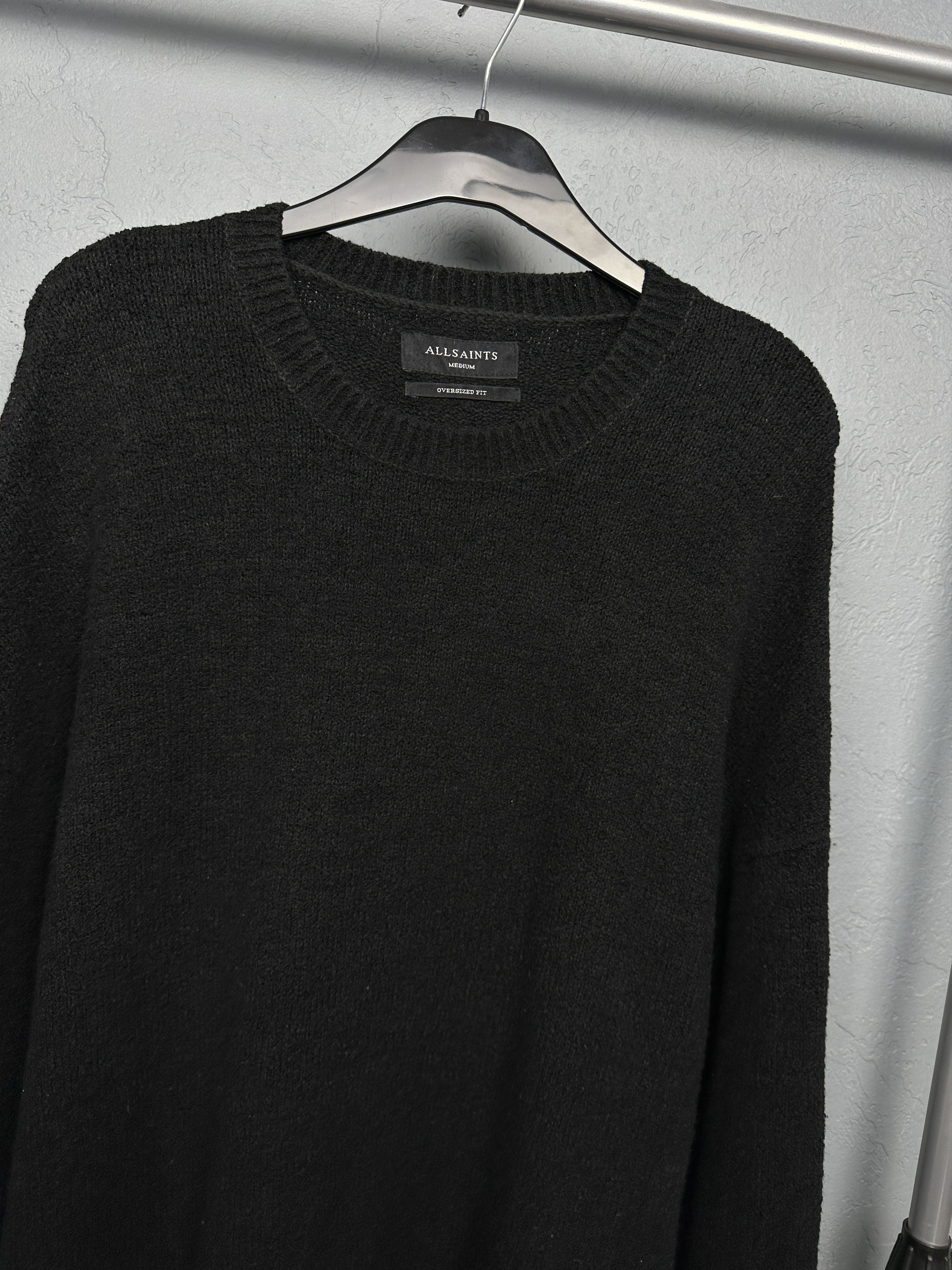 Allsaints AllSaints Mens Arinn Crew Neck Oversized Sweater Size US M / EU 48-50 / 2 - 2 Thumbnail