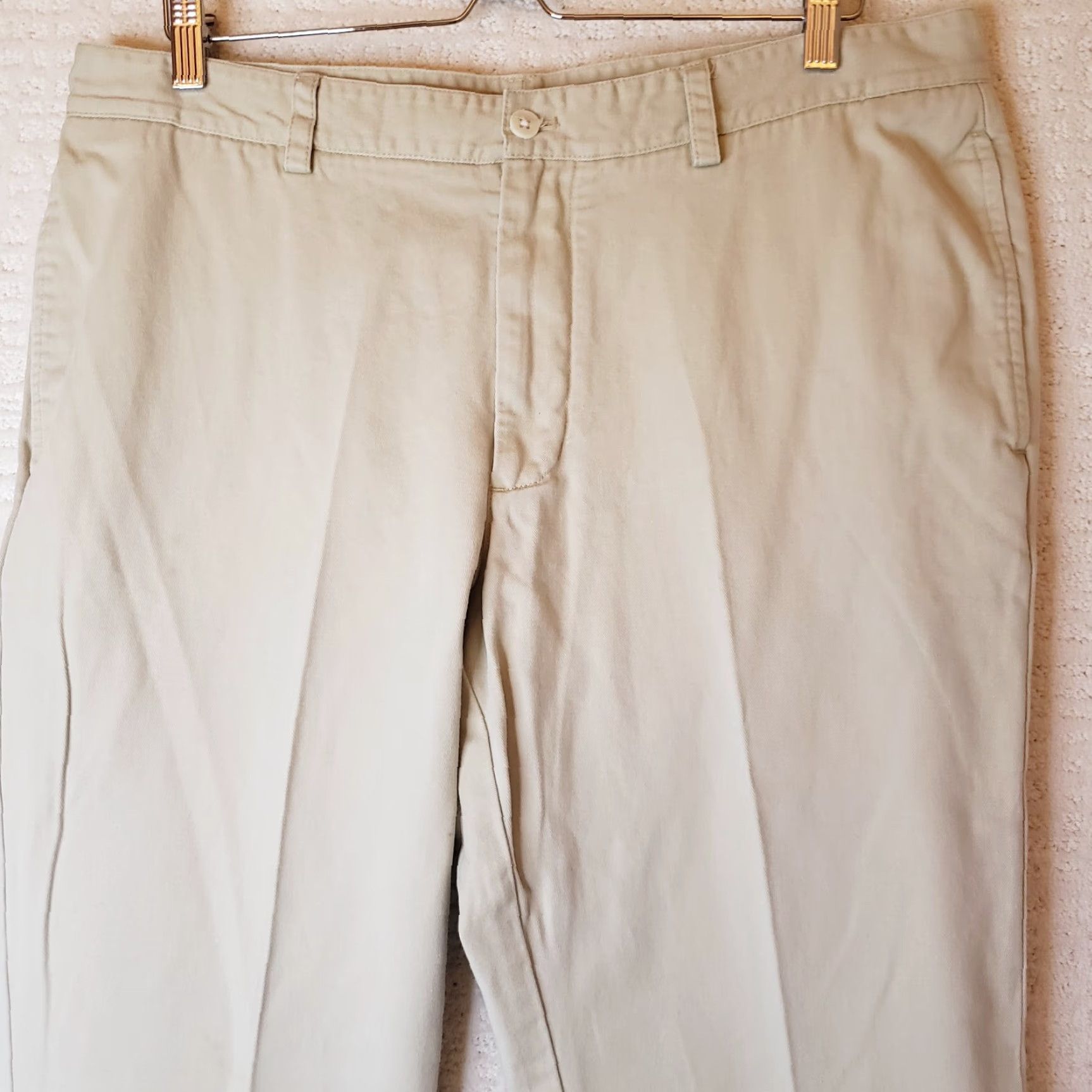 Vineyard Vines Vineyard Vines Pants Mens 36x32 Tan Flat Front Slim Fit Club Pant Chino Beige Solid Canvas 32in Inseam Mens Size US 36 / EU 52 - 3 Thumbnail