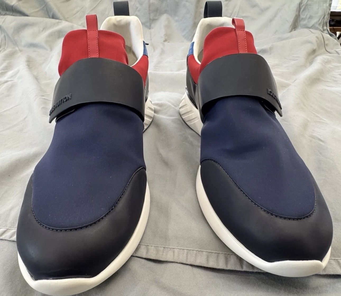 Louis Vuitton Louis Vuitton America’s Cup ‘17 Sneaker Navy Red White US 13 Size US 12 / EU 45 - 2 Thumbnail