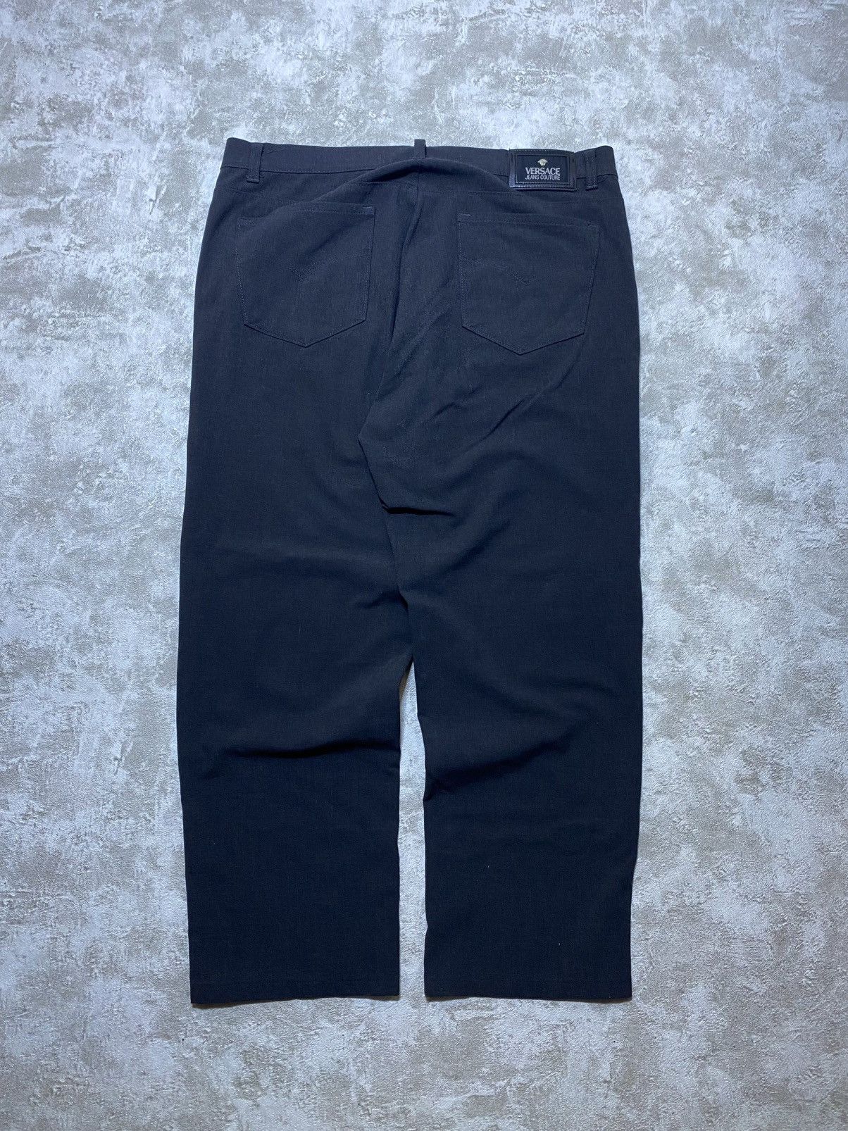 Versace Versace Jeans Couture Black Wide Leg Baggy Pants Denim Size US 34 / EU 50 - 1 Thumbnail