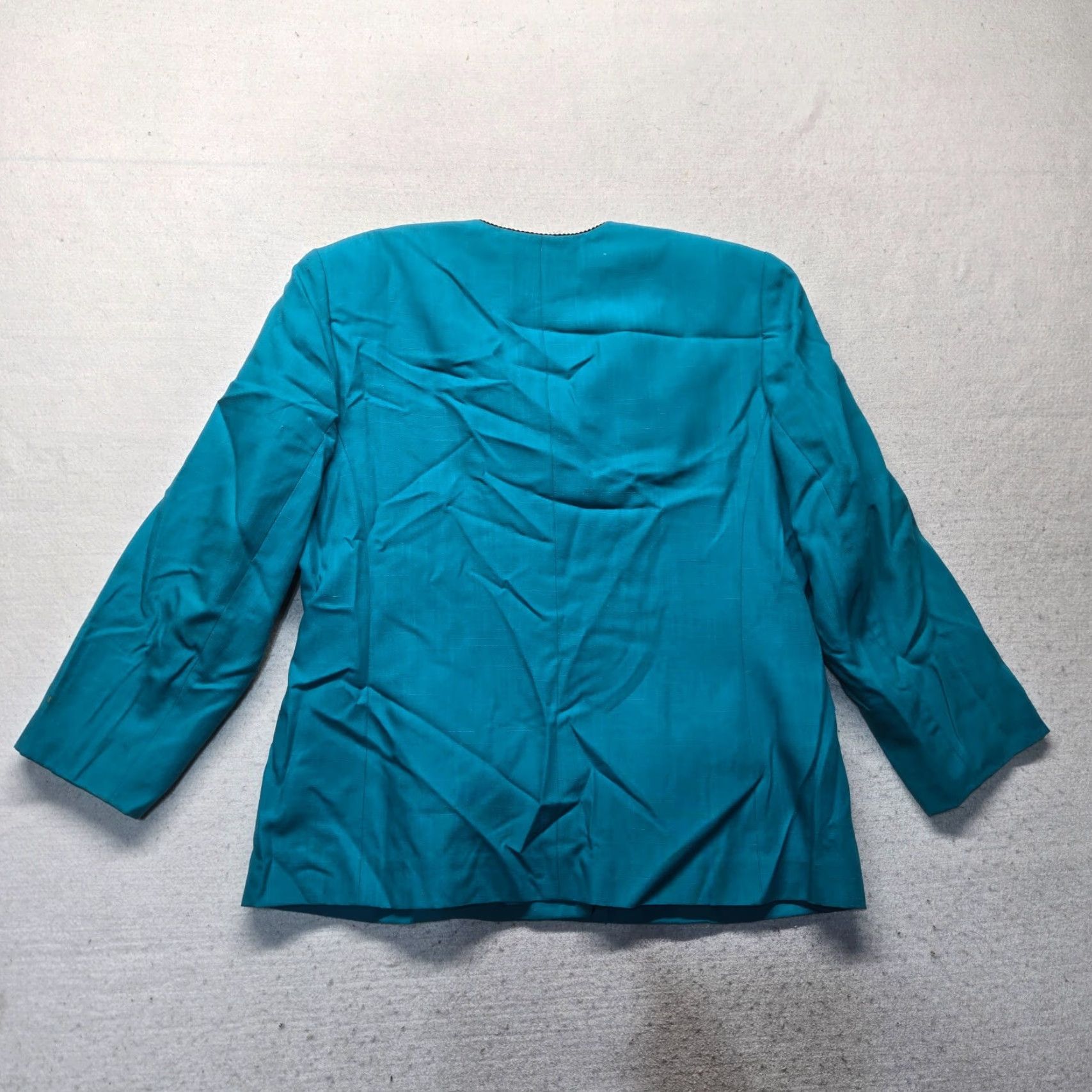 Pendleton VINTAGE Pendleton Blazer Jacket Women's M Medium Blue Wool Button Casual 90s Womens Size M / US 6-8 / IT 42-44 - 8 Thumbnail