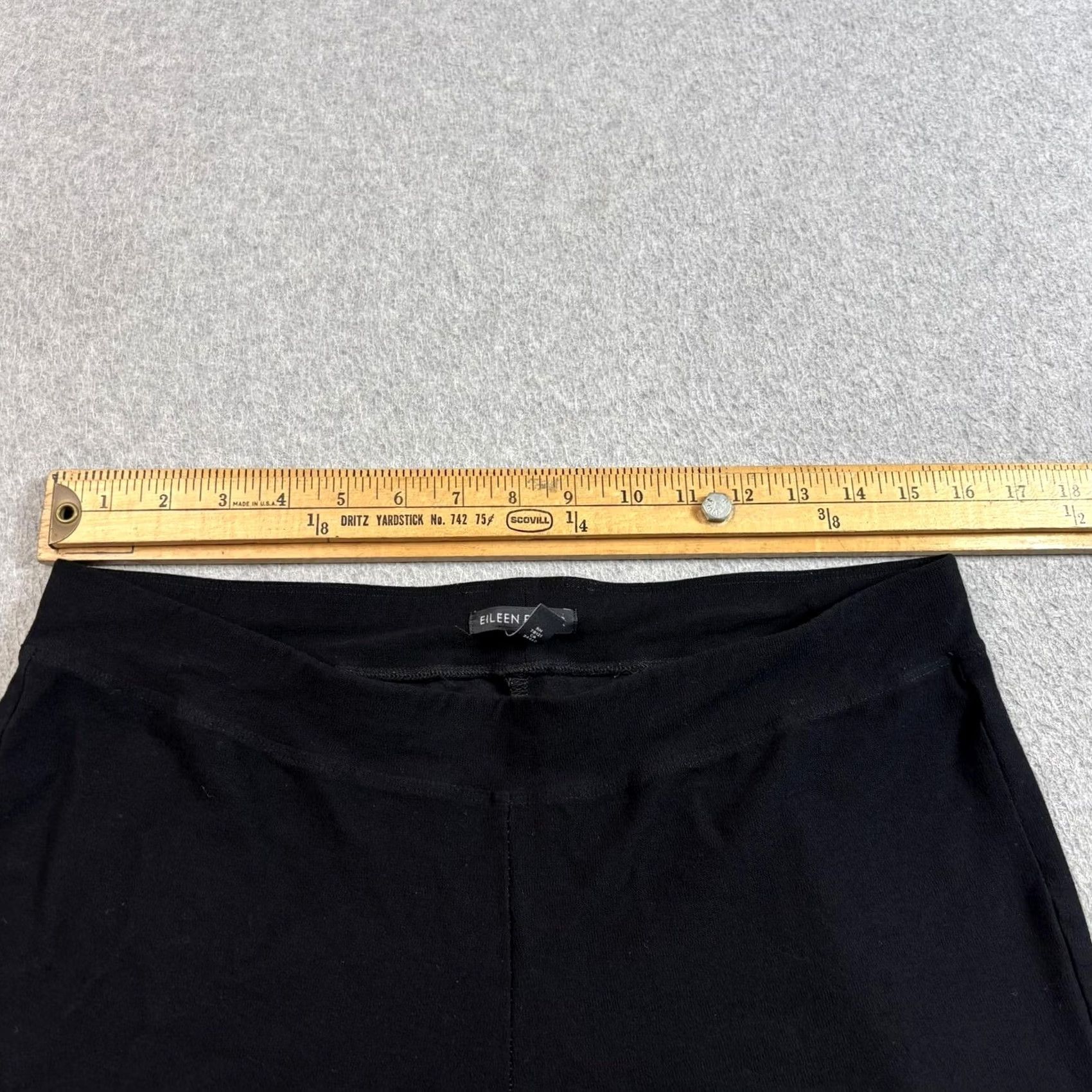 Eileen Fisher Eileen Fisher Pants Women M Black Crepe Pull On Stretch Office Comfortable Size 32" / US 10 / IT 46 - 6 Thumbnail