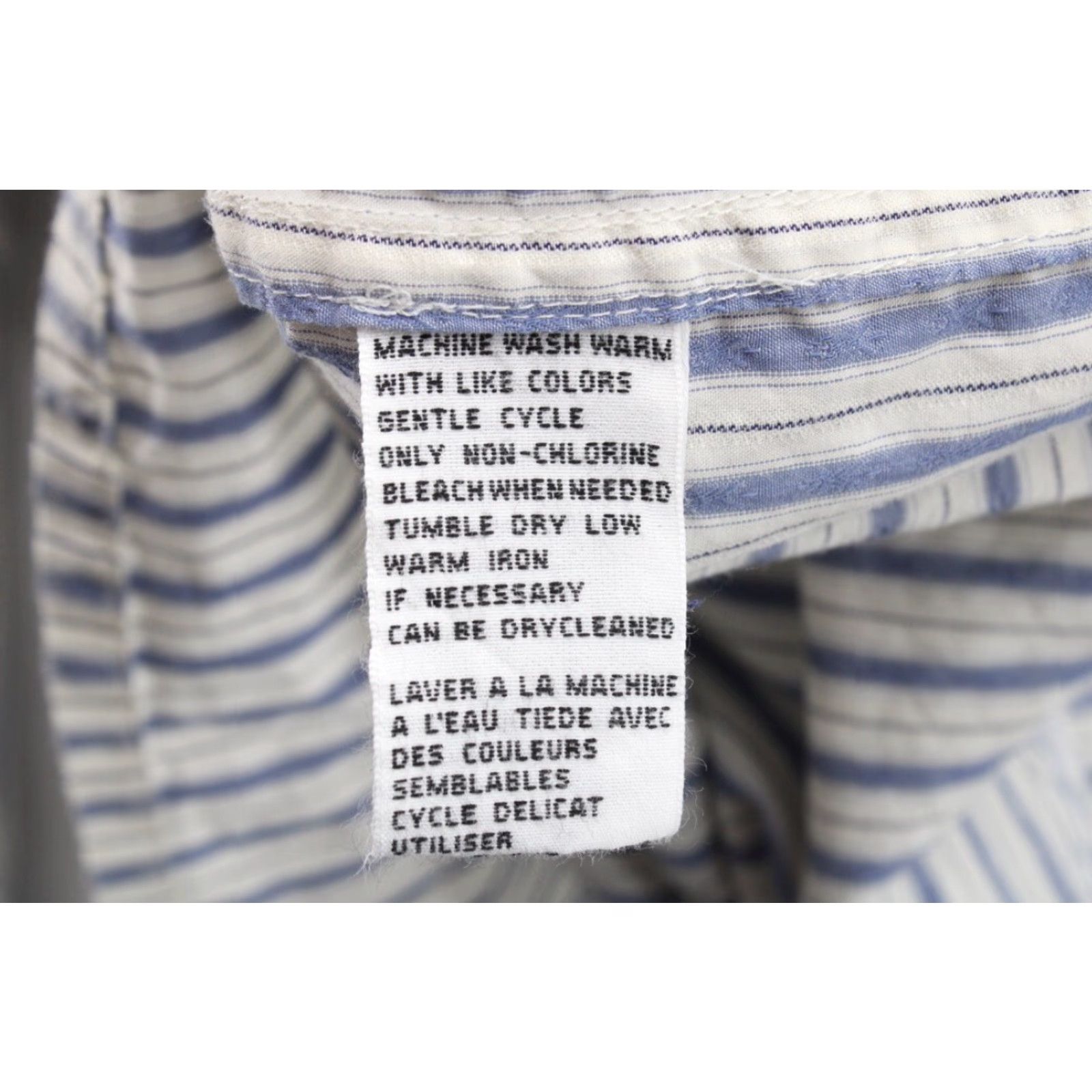 Tommy Bahama Tommy Bahama Shirt Men's XL Blue Stripe Flip Cuff Long Sleeve Hidden Button Down Size US XL / EU 56 / 4 - 5 Thumbnail