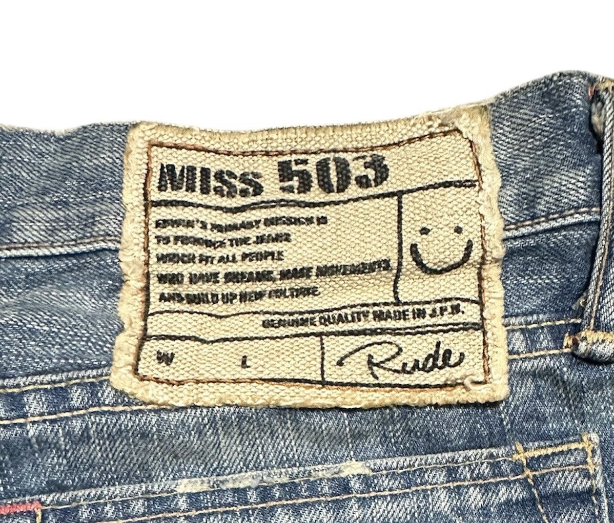 Edwin Vintage 90s Edwin 503 Rude Flare Bell Bottom Bootcut Jeans Size US 31 - 11 Thumbnail