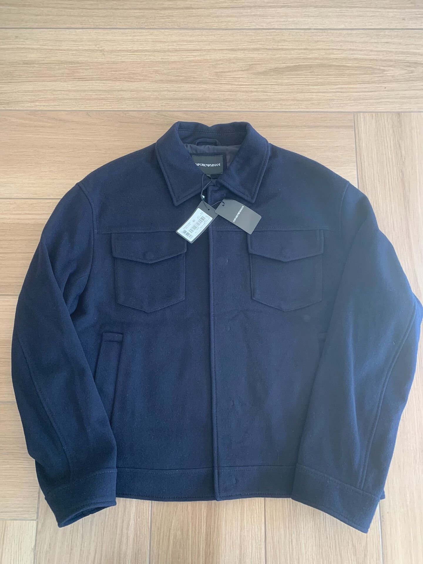 Emporio Armani Emporio Armani Cashmere Wool Jacket Size US L / EU 52-54 / 3 - 1 Thumbnail