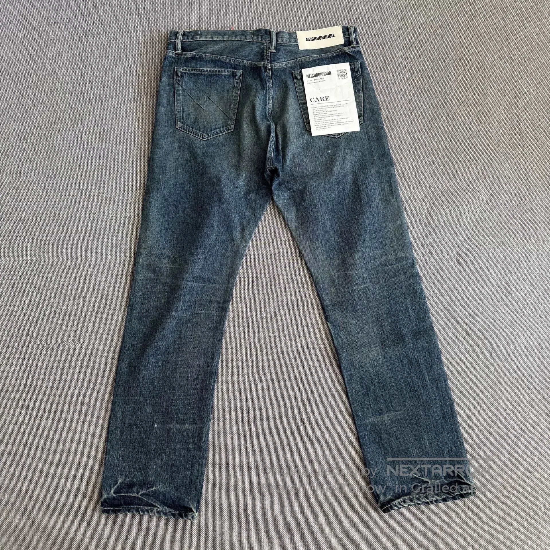 Neighborhood Neighborhood 22aw Basic Wash Denim Pants. Size US 40 / EU 56 - 3 Thumbnail