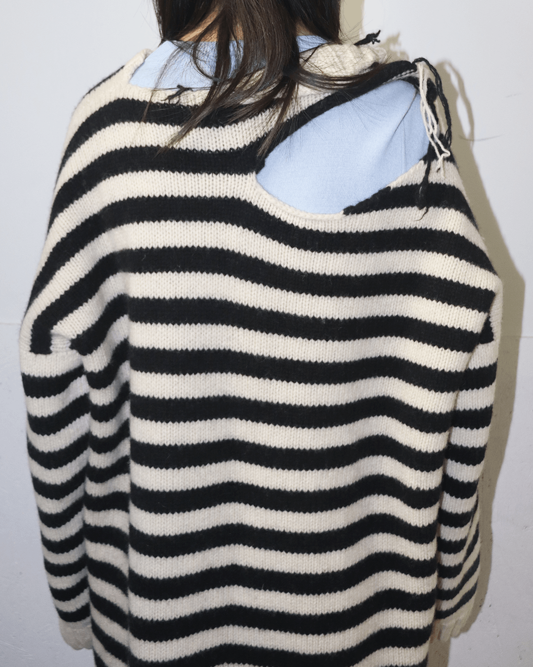 Charles Jeffrey LOVERBOY Charles Jeffrey Loverboy AW18 Distressed Long Knit Sweater Size ONE SIZE - 5 Thumbnail