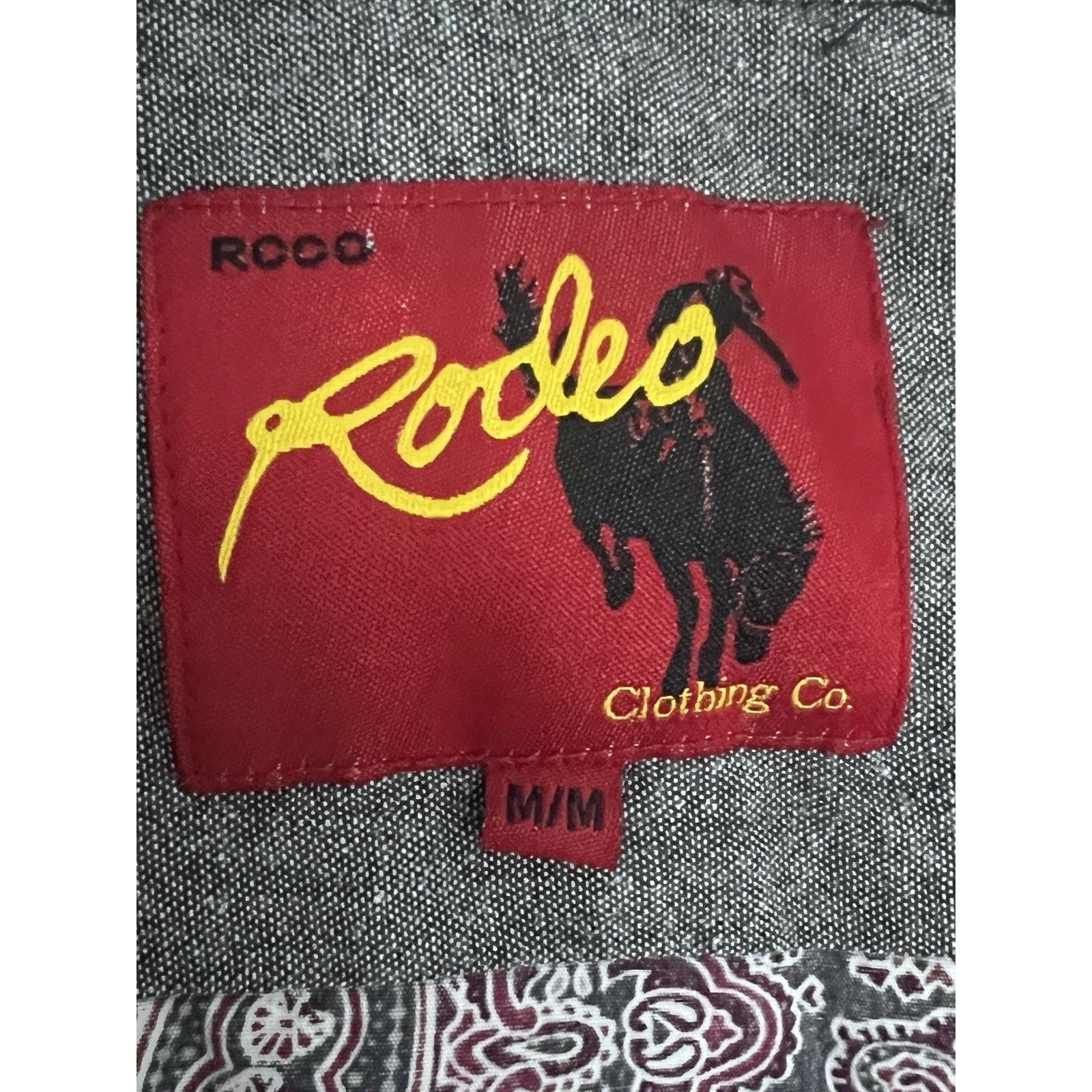 Vintage Rodeo Vintage Western Paisley Pearl Snap Shirt Mens Medium Size US M / EU 48-50 / 2 - 5 Thumbnail