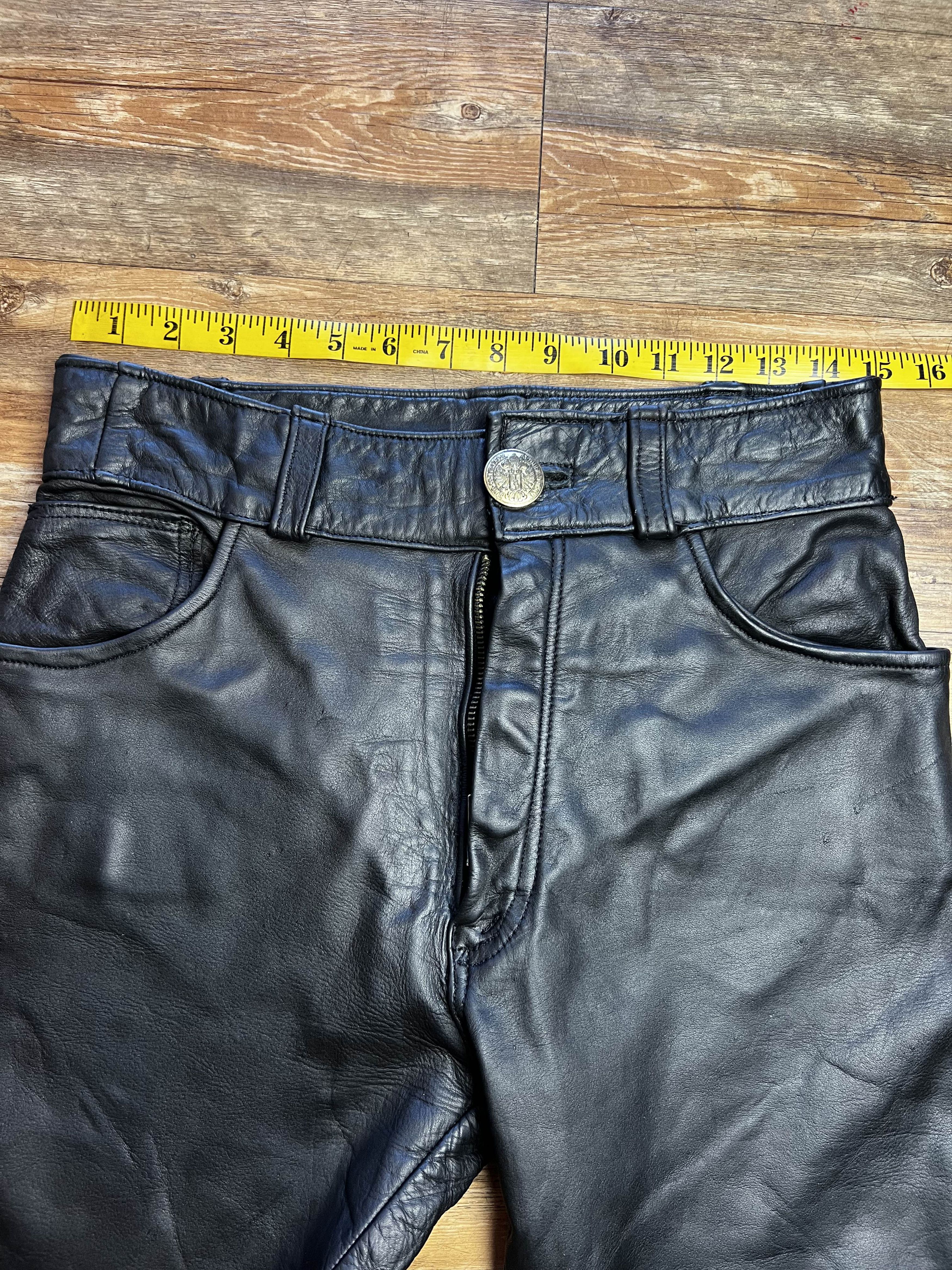 Vintage Vintage Black Leather Pants Size US 30 / EU 46 - 11 Thumbnail