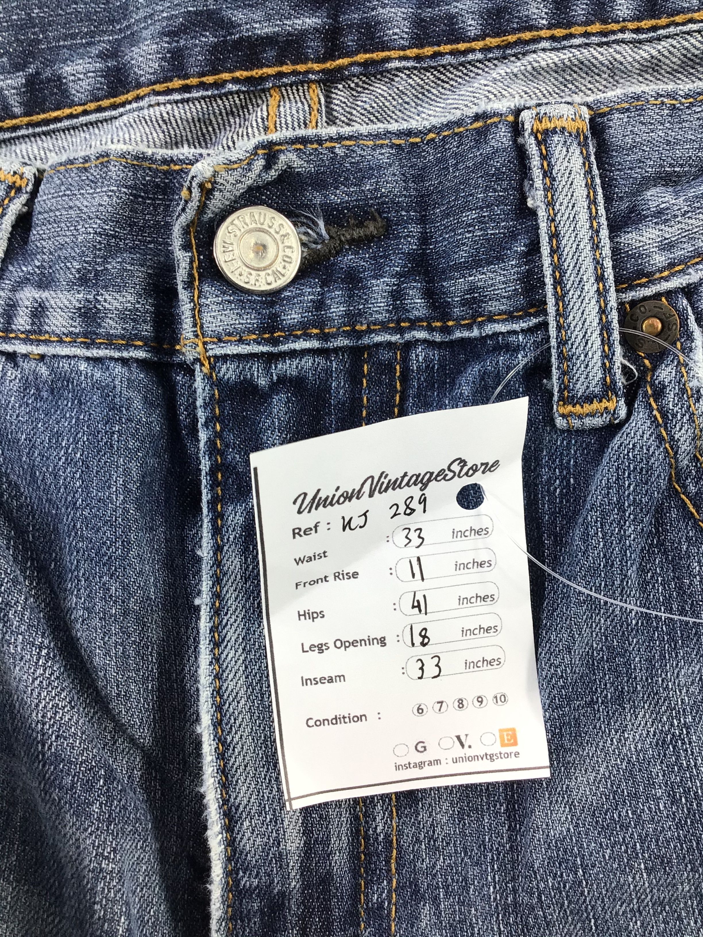 Levi's Vintage Levi's 559 Jeans Faded Blue Denim KJ289 Size US 32 / EU 48 - 13 Thumbnail
