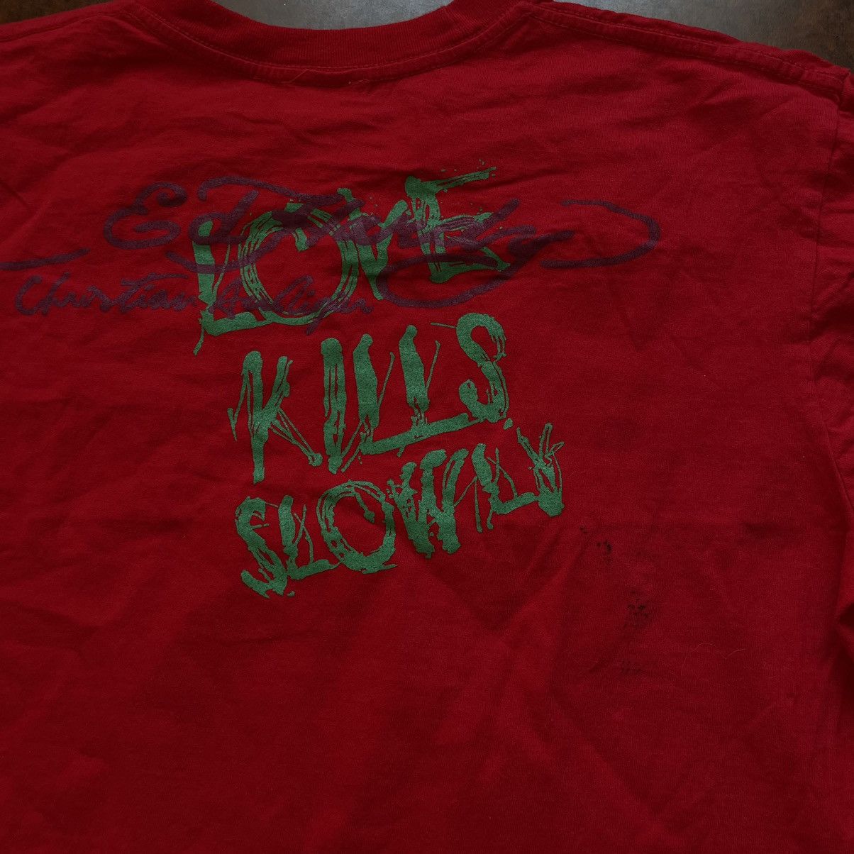Ed Hardy × If Six Was Nine Ed hardy tattoo 90s shirt skull bon sex love kills christian Size US XL / EU 56 / 4 - 3 Thumbnail