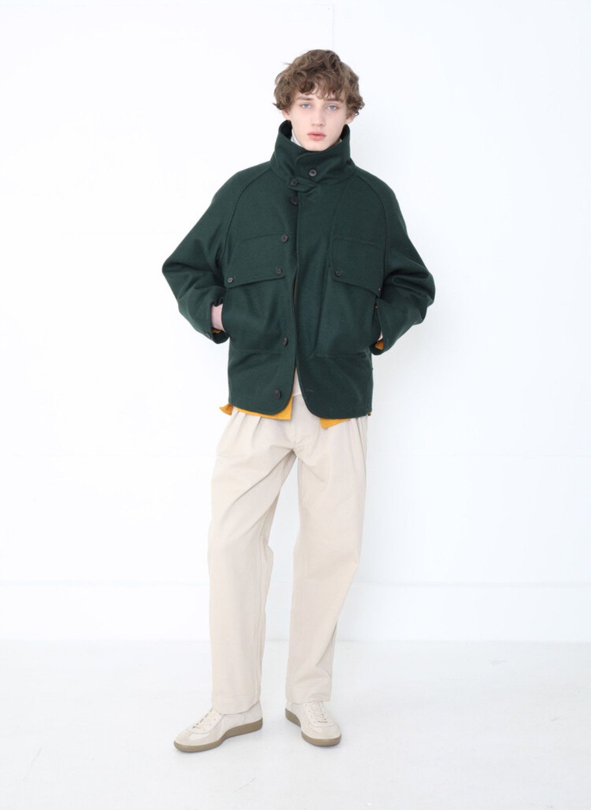 Document Document Coat - Melton Wool, Shawl Collar, Big Pocket Size US S / EU 44-46 / 1 - 2 Thumbnail