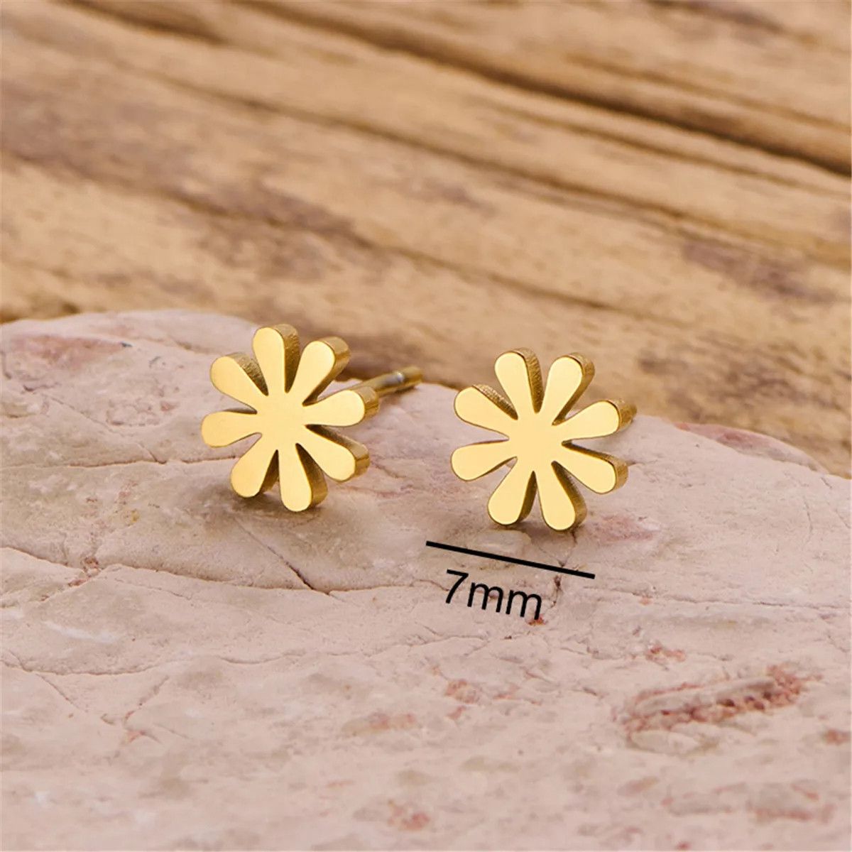Jewelry Mini Flower Stud Earrings Charm Earring Gift Size ONE SIZE - 3 Thumbnail