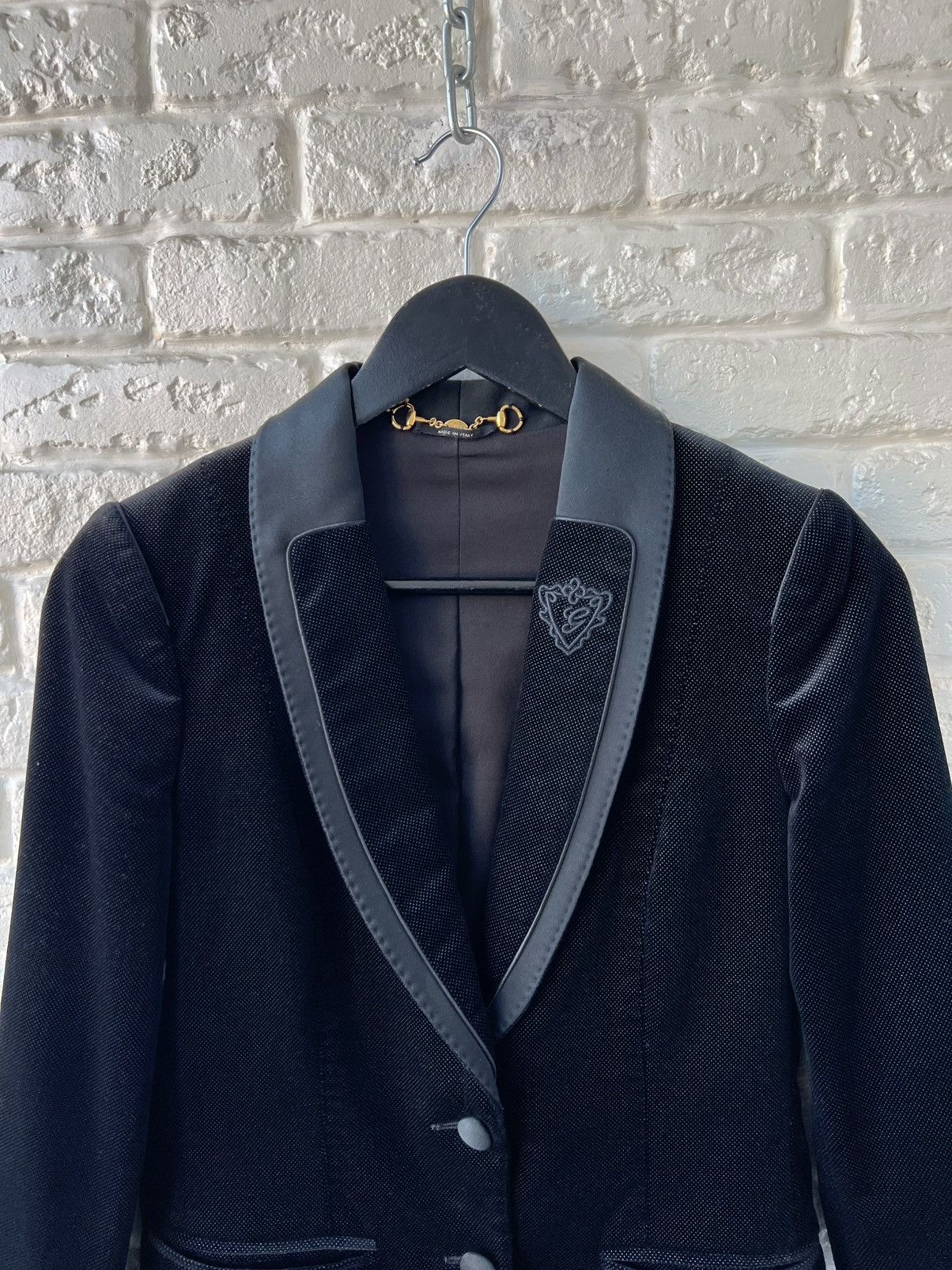 Gucci Gucci Black Logo Tuxedo Blazer Jacket Size XS / US 0-2 / IT 36-38 - 3 Thumbnail