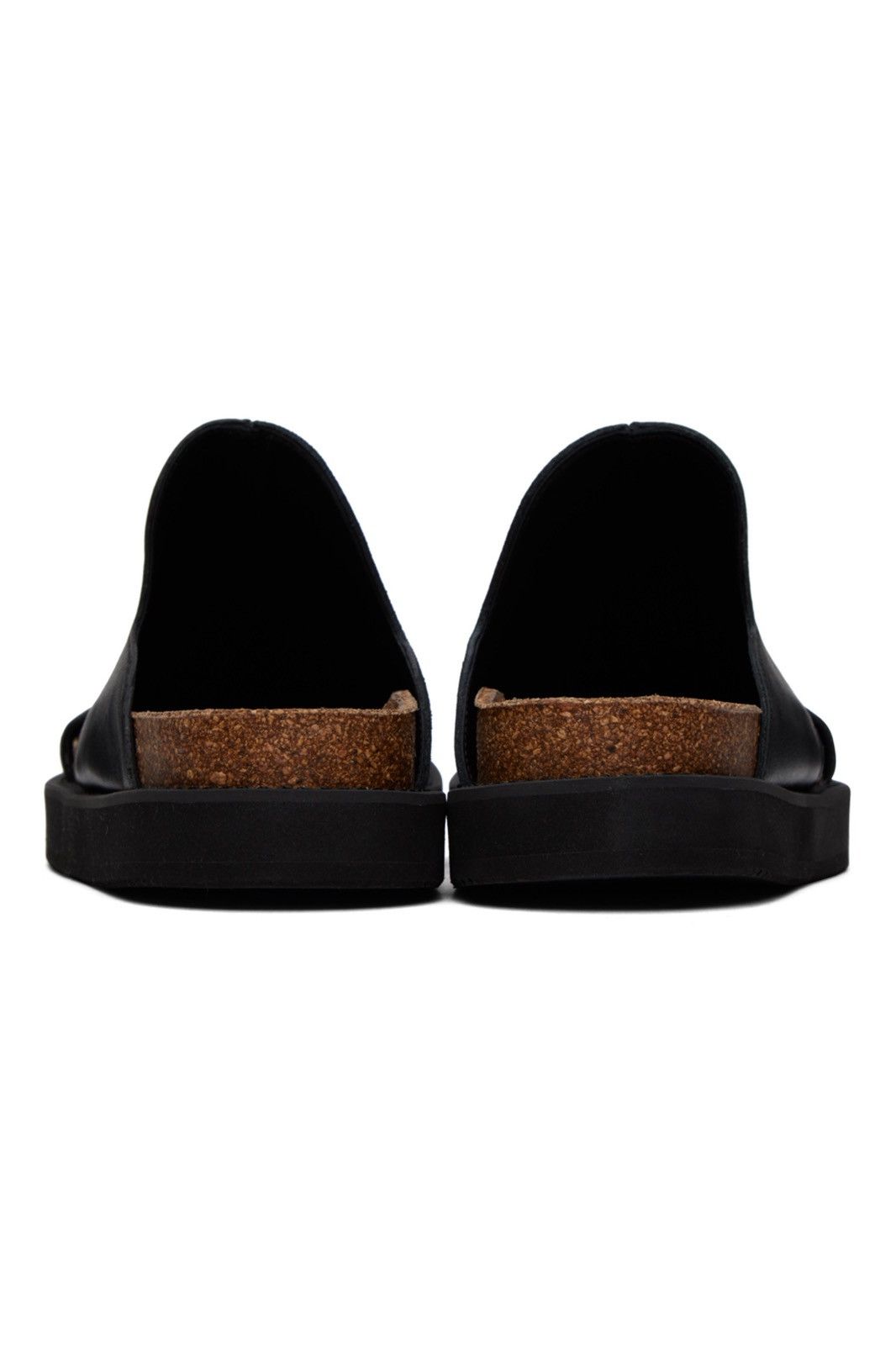 Y's Black Paneled Sandals Size US 9 / EU 42 - 3 Thumbnail