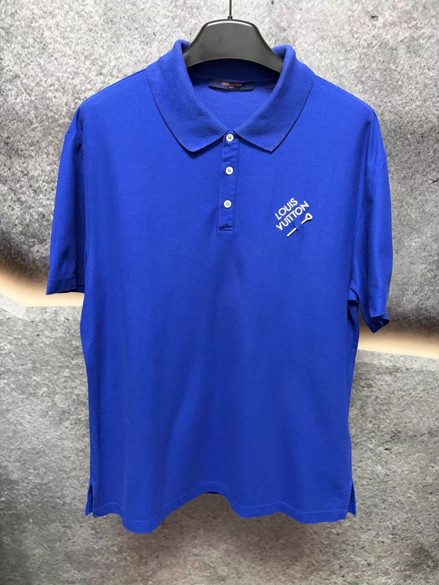 Louis Vuitton LV short-sleeve polo shirt blue XL Size US XL / EU 56 / 4 - 1 Thumbnail