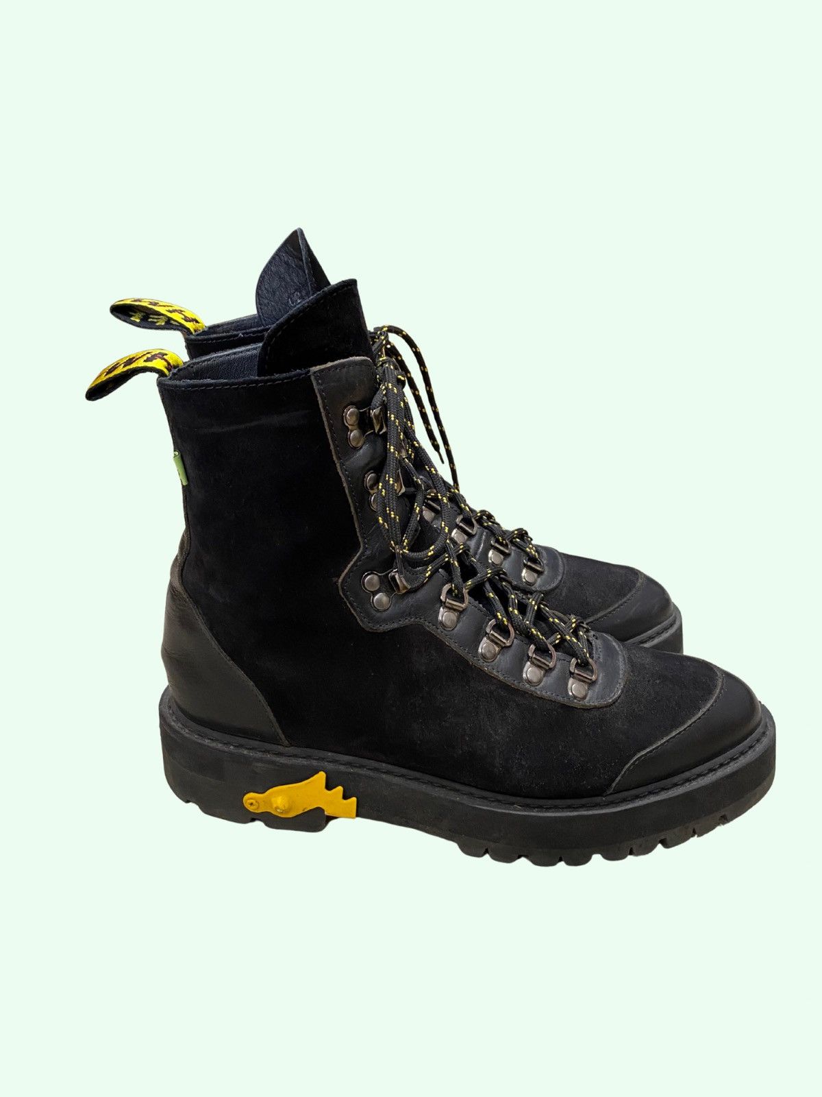 Off-White Off White Suede Hiking Boots in Black Size US 8 / EU 41 - 2 Thumbnail