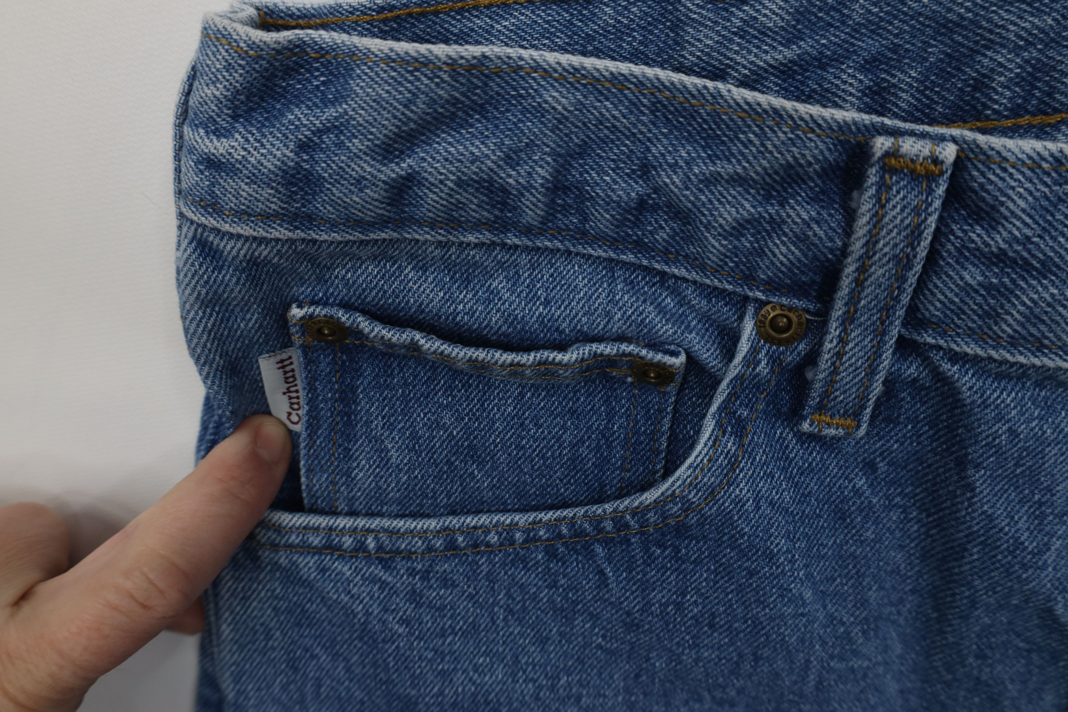 Carhartt Vintage Y2K Carhartt Spell Out Relaxed Fit Denim Jeans Blue Size US 34 / EU 50 - 6 Thumbnail