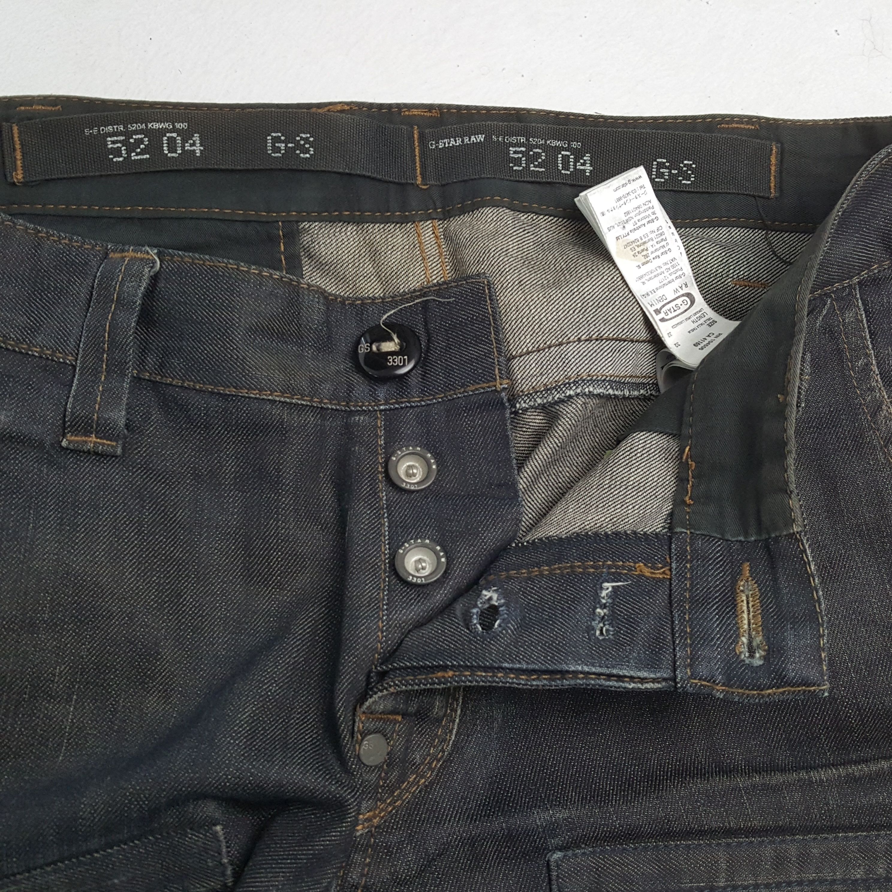 G-Star × Vintage Vintage G-STAR RAW Japanese Fashion Brand RareJeans Size US 32 / EU 48 - 12 Thumbnail