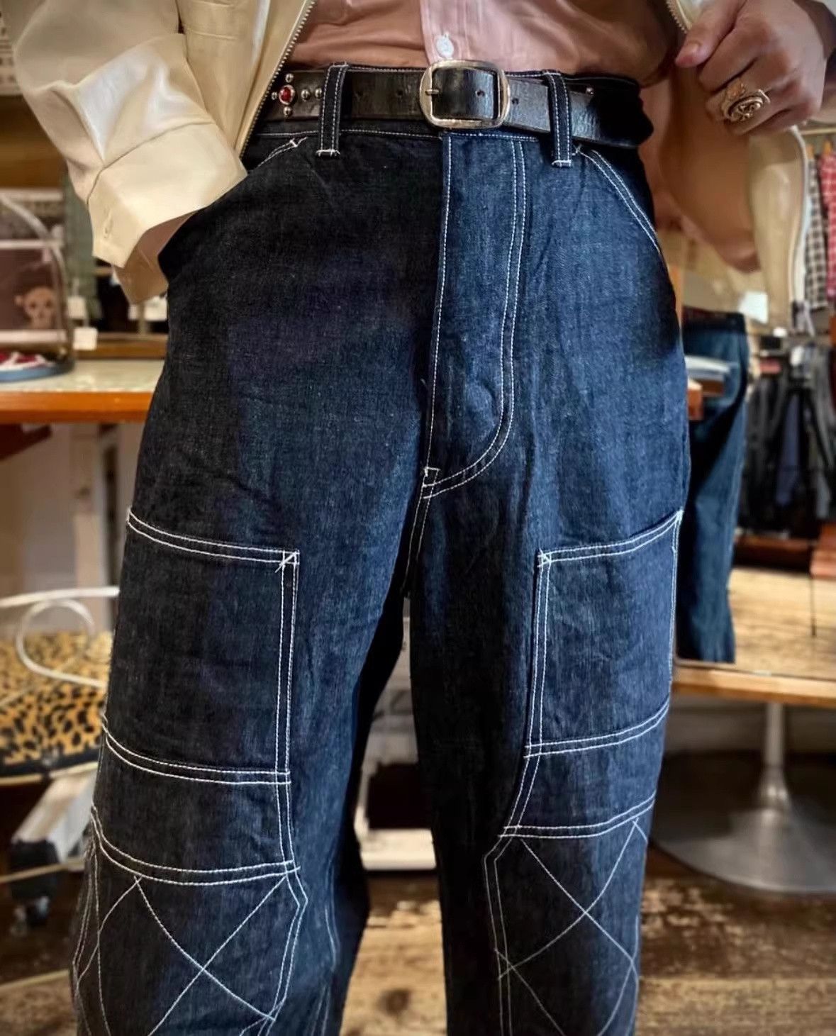 Dry Bones Dry Bones 1920s Double Knee Painter Pants Size US 30 / EU 46 - 5 Thumbnail