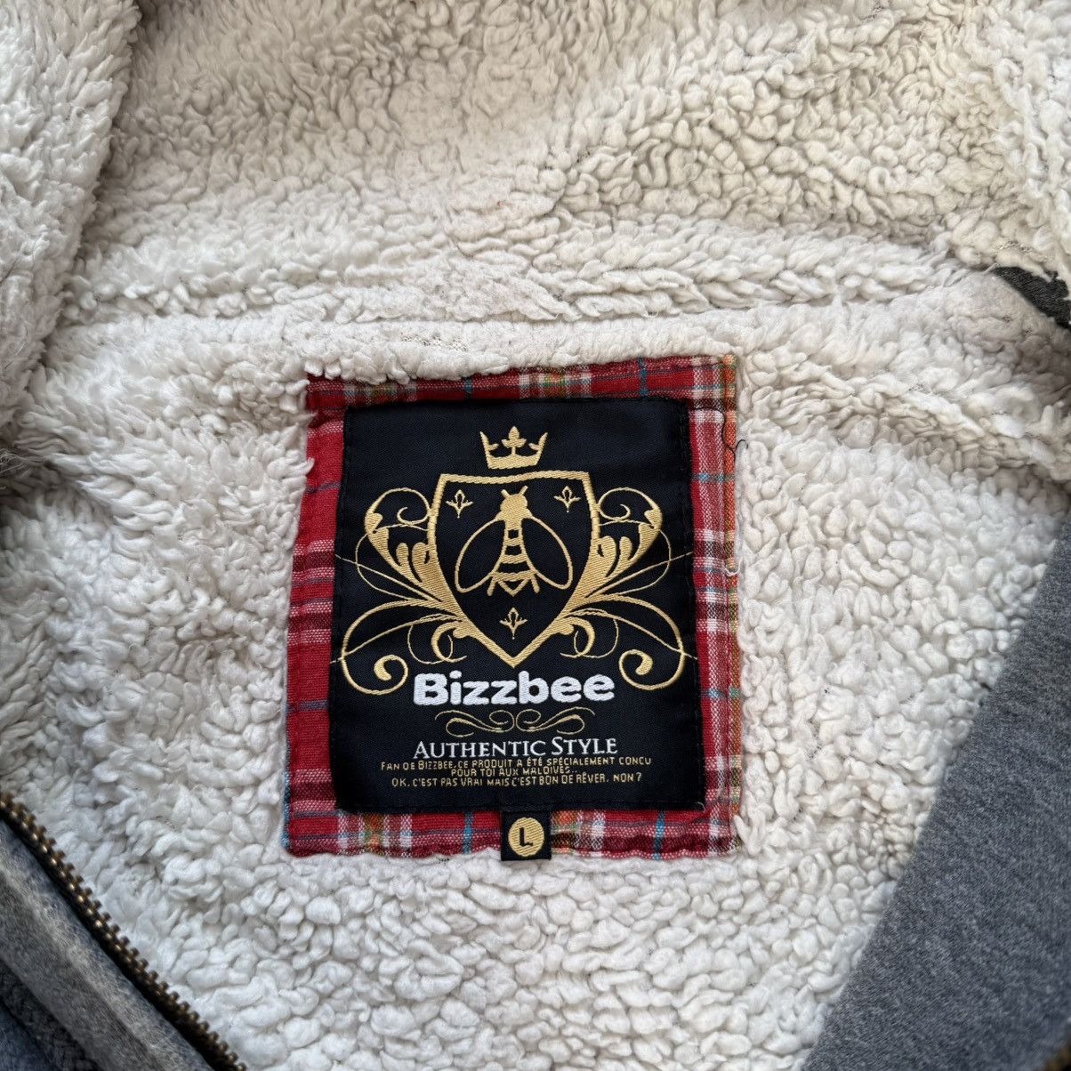 If Six Was Nine 📌 Crazy BizzBee Vintage Y2K Faux Fur Zip-Hoodie Size L / US 10 / IT 46 - 6 Thumbnail