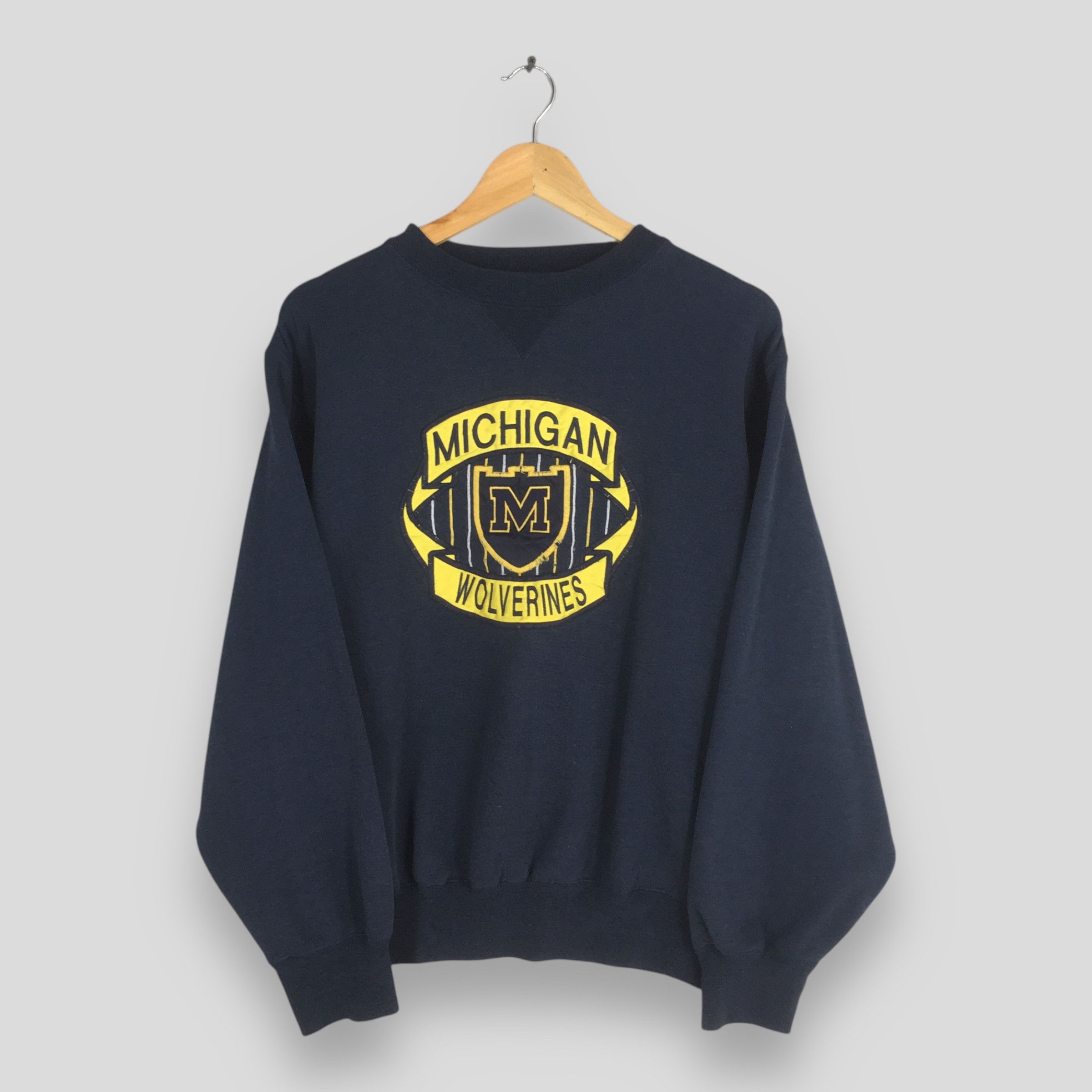 NCAA × Vintage Vintage Michigan Wolverines Umich Sweatshirt Large Size US L / EU 52-54 / 3 - 1 Thumbnail
