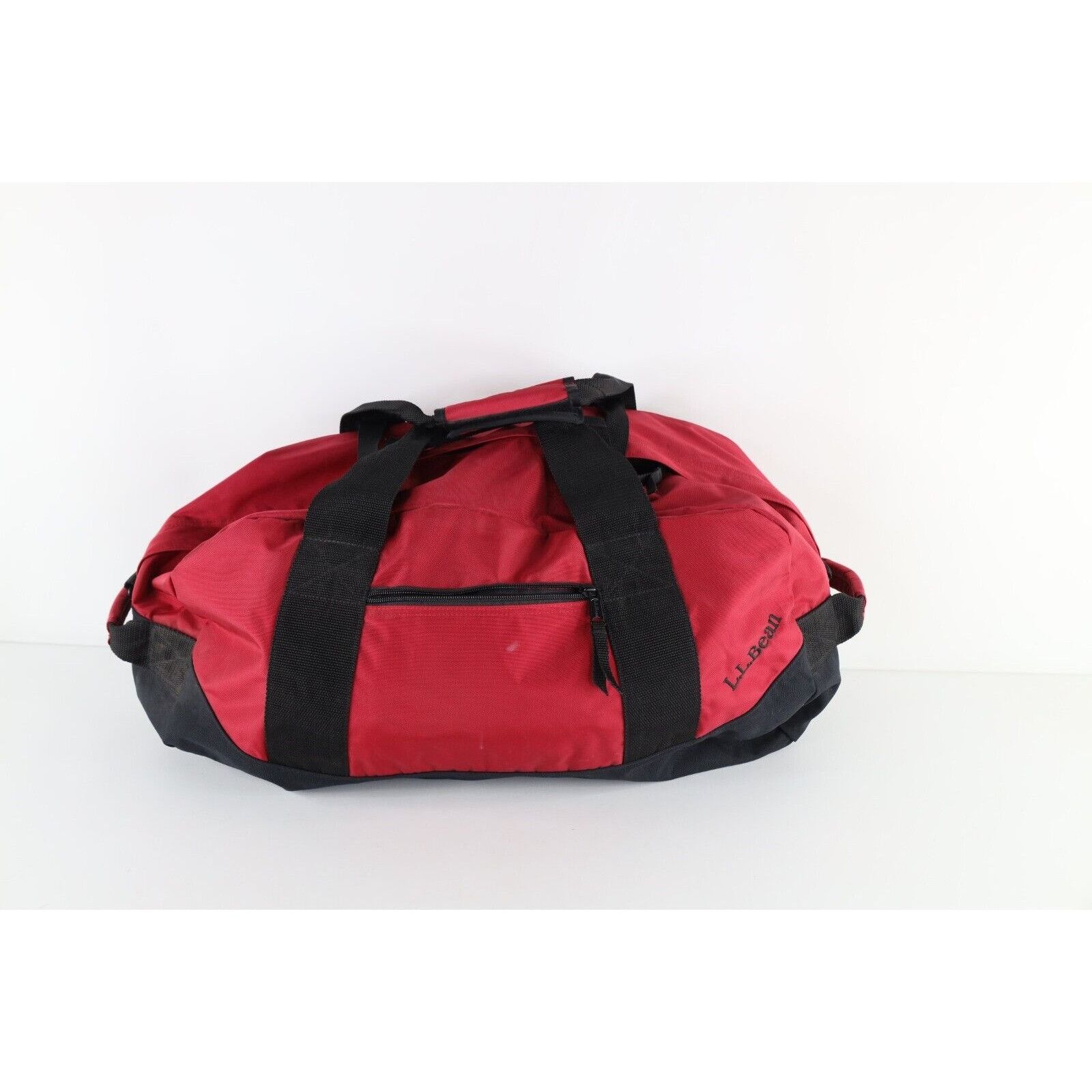 L.L. Bean × Vintage Vintage 90s LL Bean Distressed Spell Out Handled Duffel Bag Size ONE SIZE - 1 Thumbnail