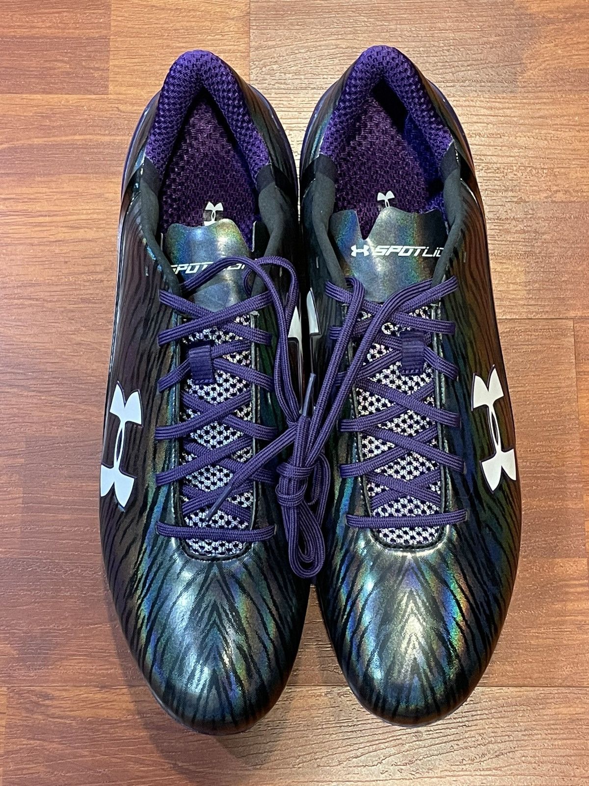 Under Armour Under Armour Spotlight LE ‘Black Purple’ (size mens 15) Size US 15 / EU 48 - 3 Thumbnail