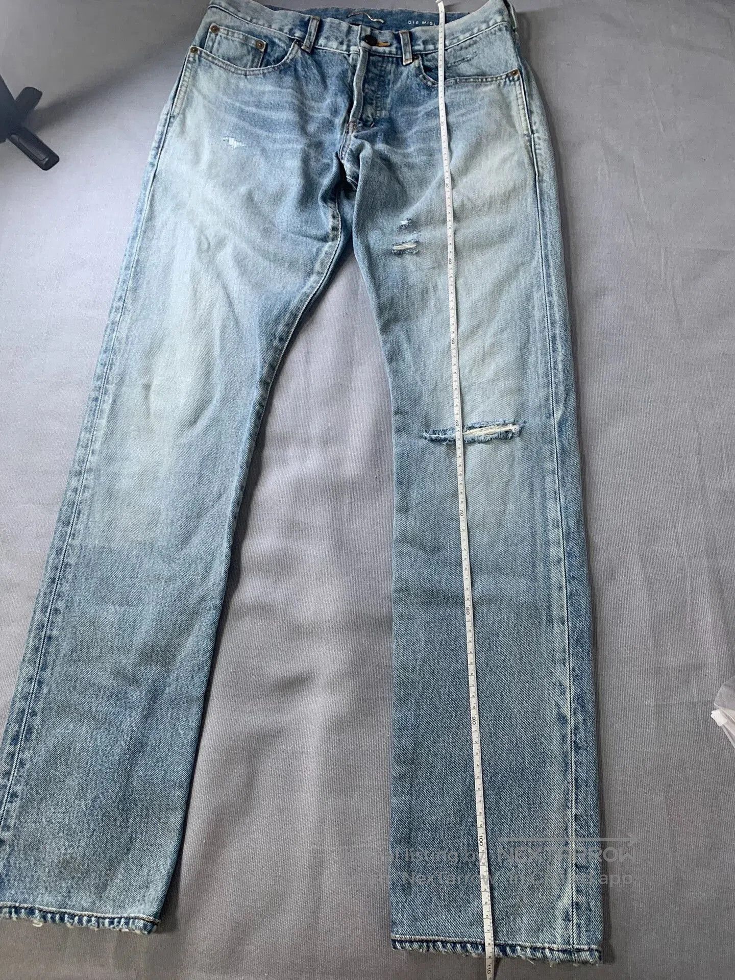 Saint Laurent Paris SAINT LAURENT SLP Washed Distressed Jeans. Size US 31 - 7 Thumbnail