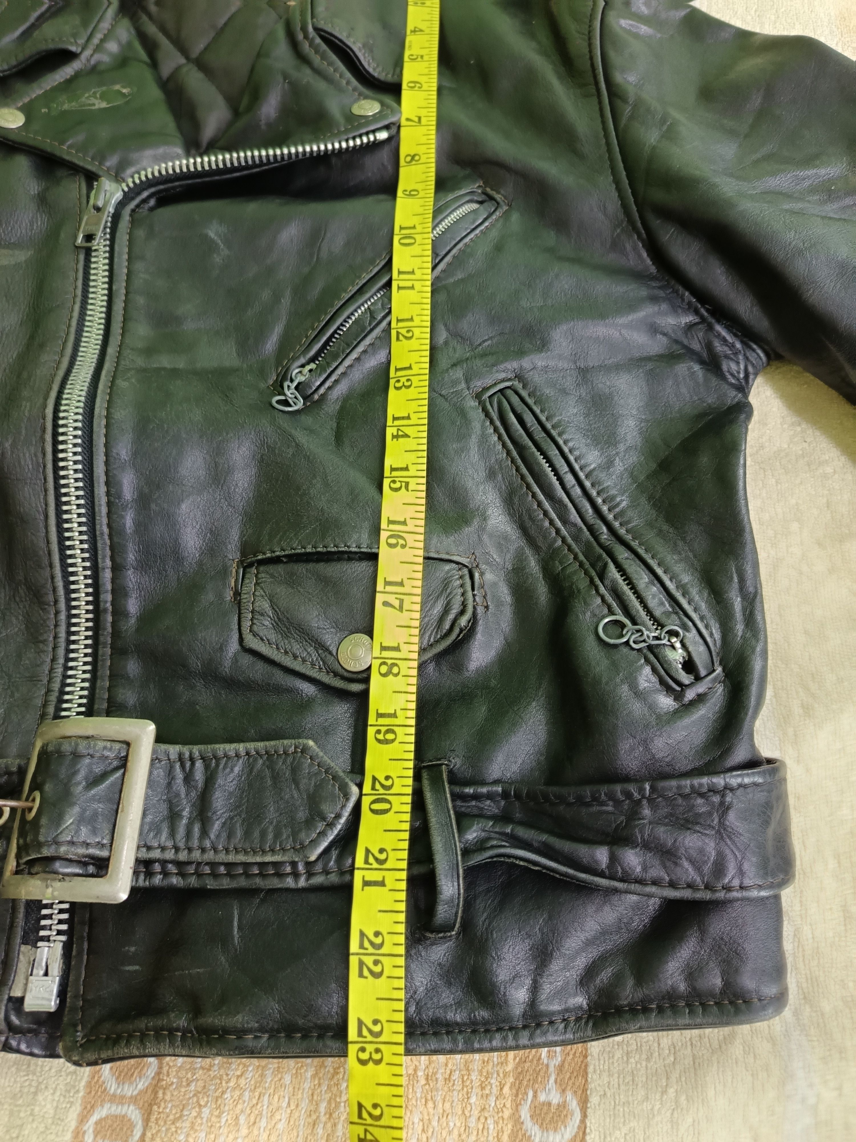 Schott × Vintage 80's Perfecto Schott Biker Leather Jacket Rare Size US M / EU 48-50 / 2 - 22 Thumbnail