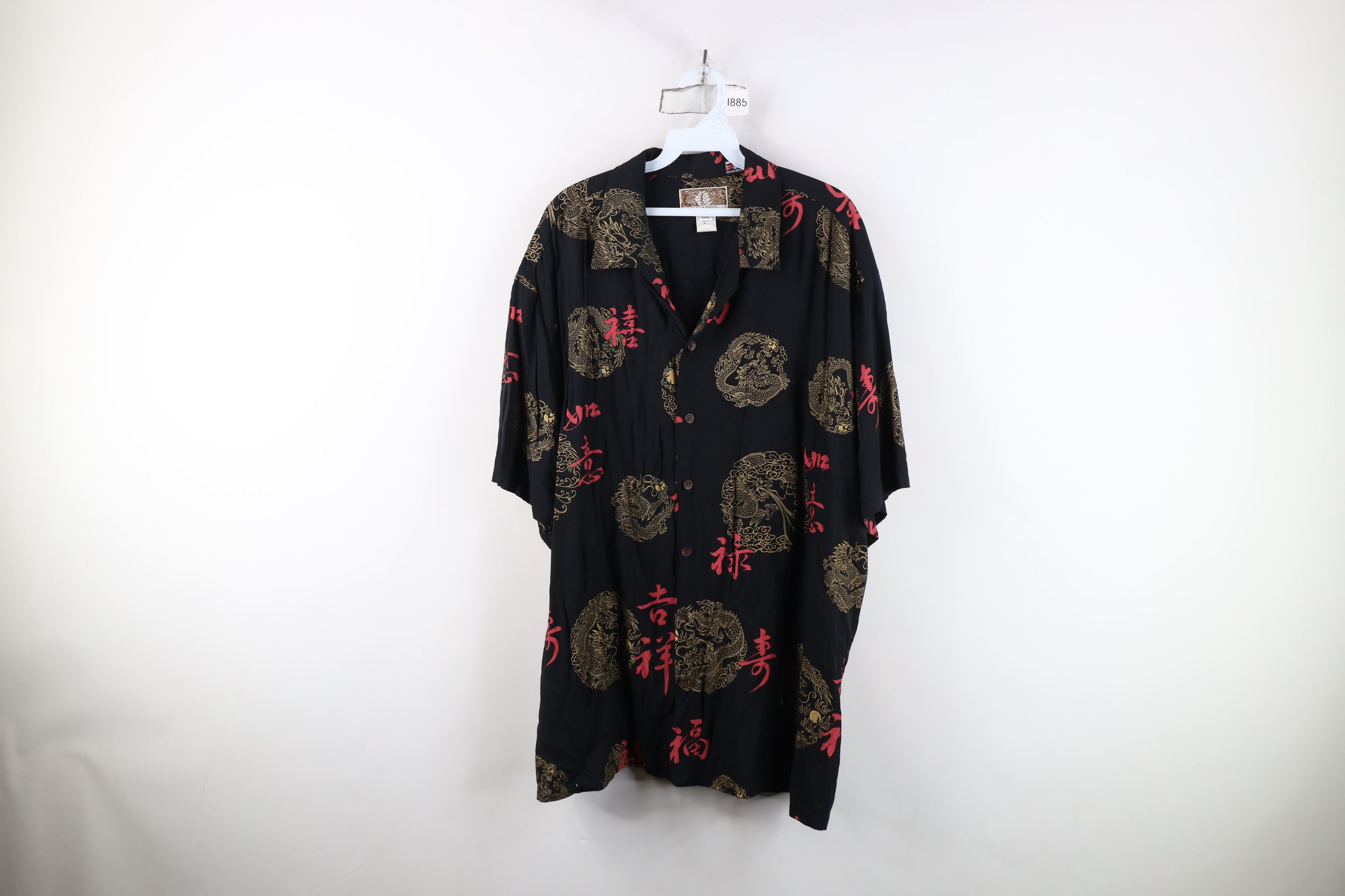 Vintage Vintage 90s Streetwear Dragon Hawaiian Button Shirt USA Size US XXL / EU 58 / 5 - 1 Thumbnail