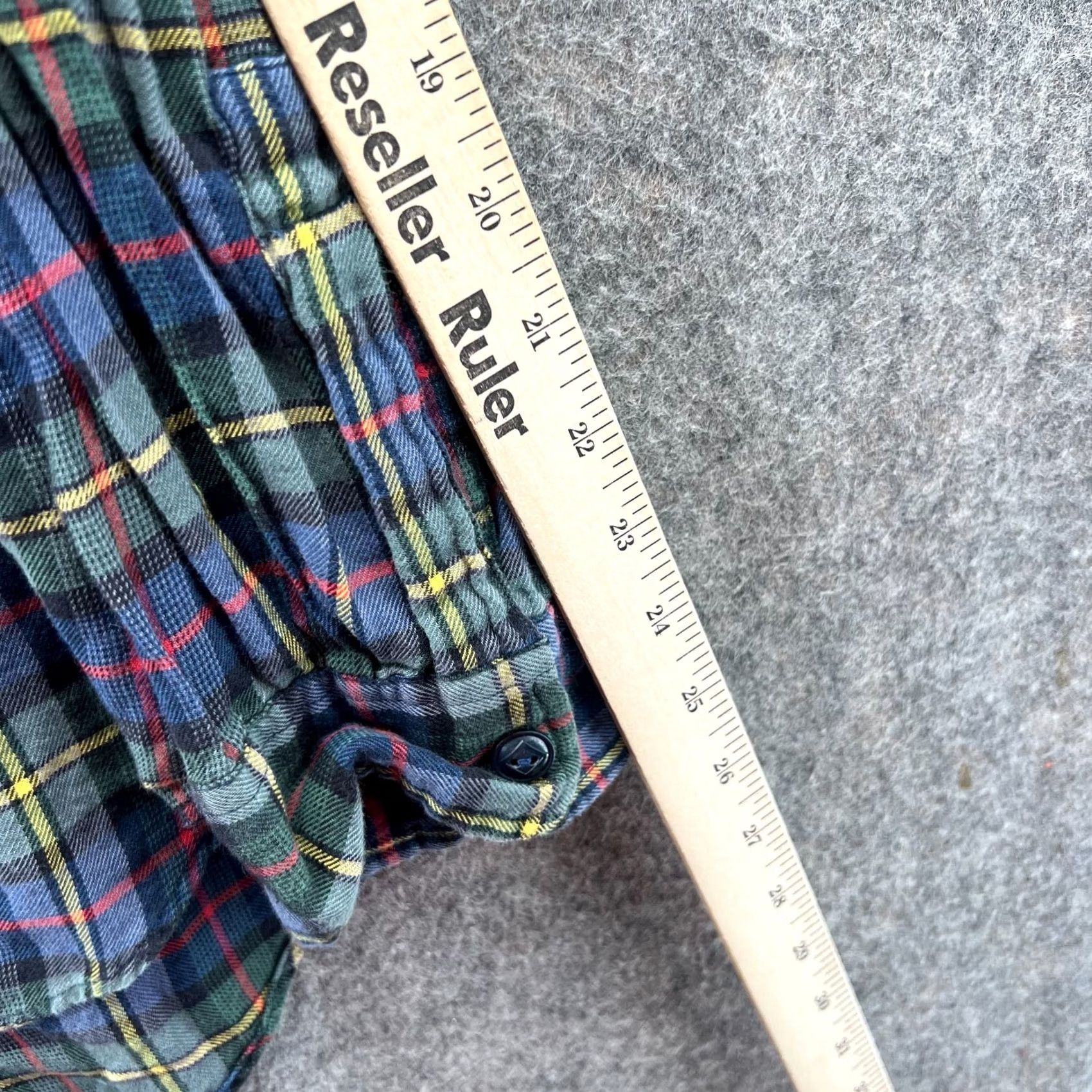 Polo Ralph Lauren Polo Ralph Lauren Shirt Men XL Flannel Green Purple Plaid Button Down Vintage Size US XL / EU 56 / 4 - 5 Thumbnail