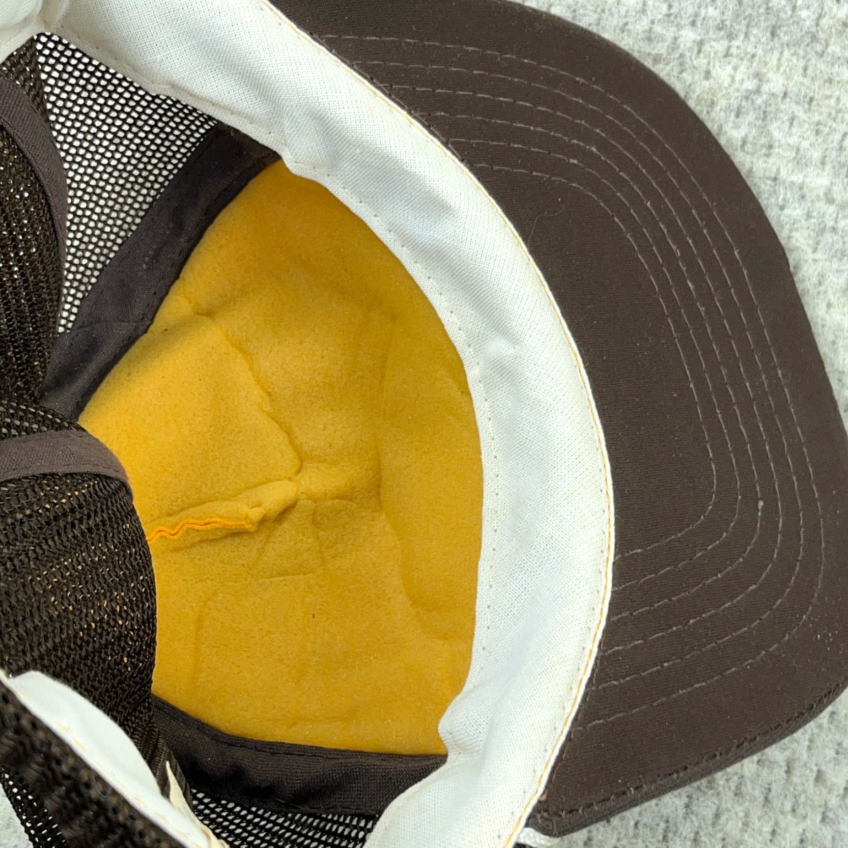 Vintage VINTAGE OreIda Trucker Hat Cap Snapback Brown Yellow 80s 90s Size ONE SIZE - 4 Thumbnail