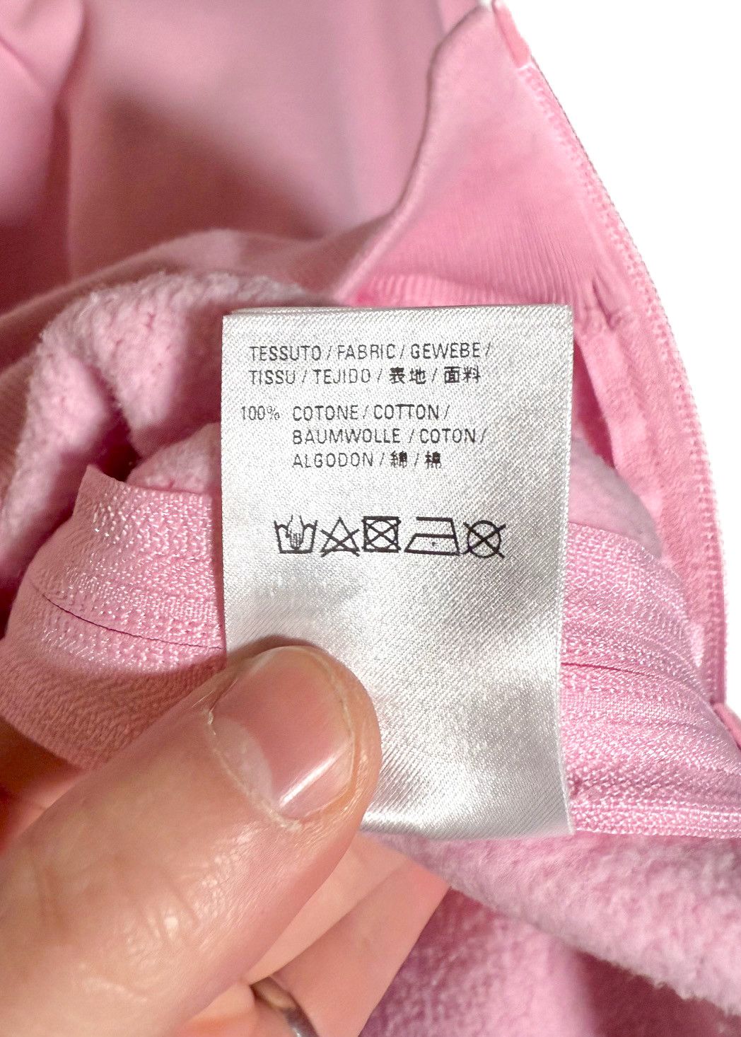 Balenciaga Balenciaga Pink Side Zippered Logo Tab Hoodie Size M / US 6-8 / IT 42-44 - 10 Thumbnail