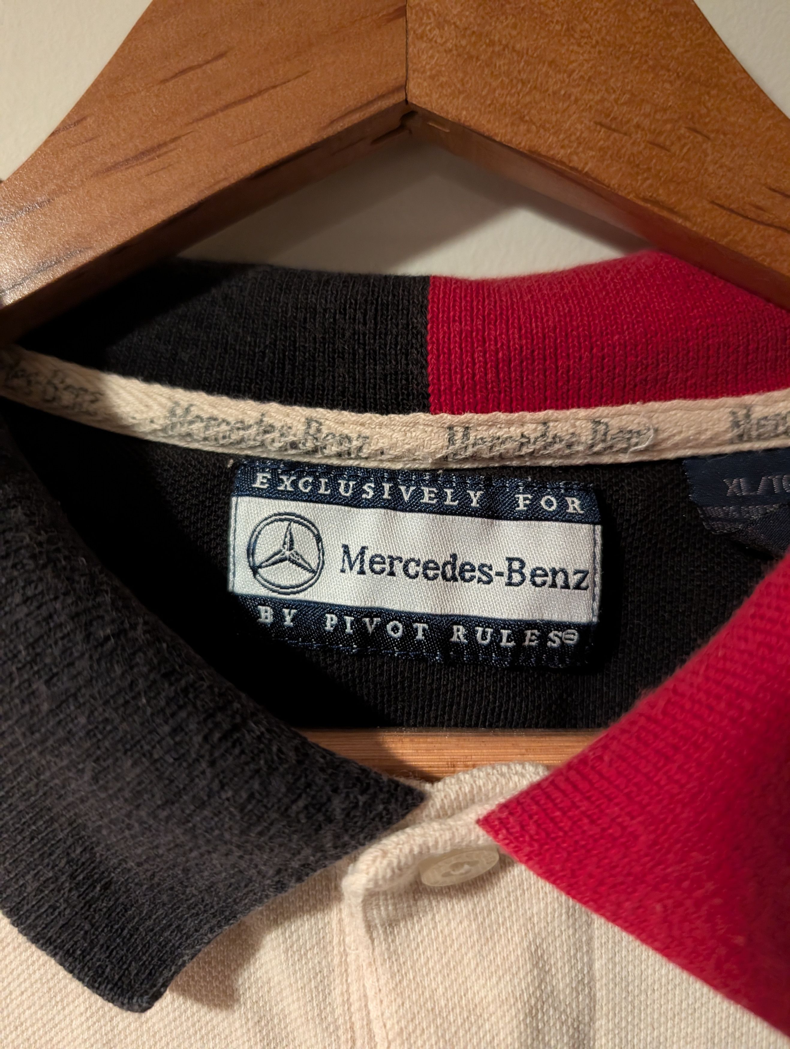 Mercedes-Benz Vintage Mercedes-Benz Motorsport Polo Shirt Collar Size US XL / EU 56 / 4 - 4 Thumbnail