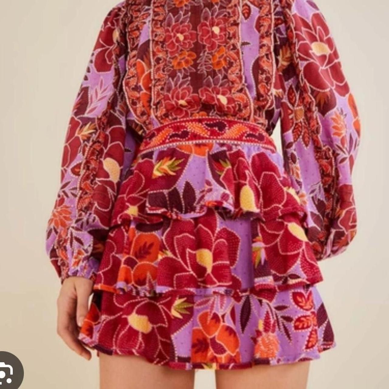 Farm Rio Farm Rio floral Mini Skirt Size 28" / US 6 / IT 42 - 4 Thumbnail