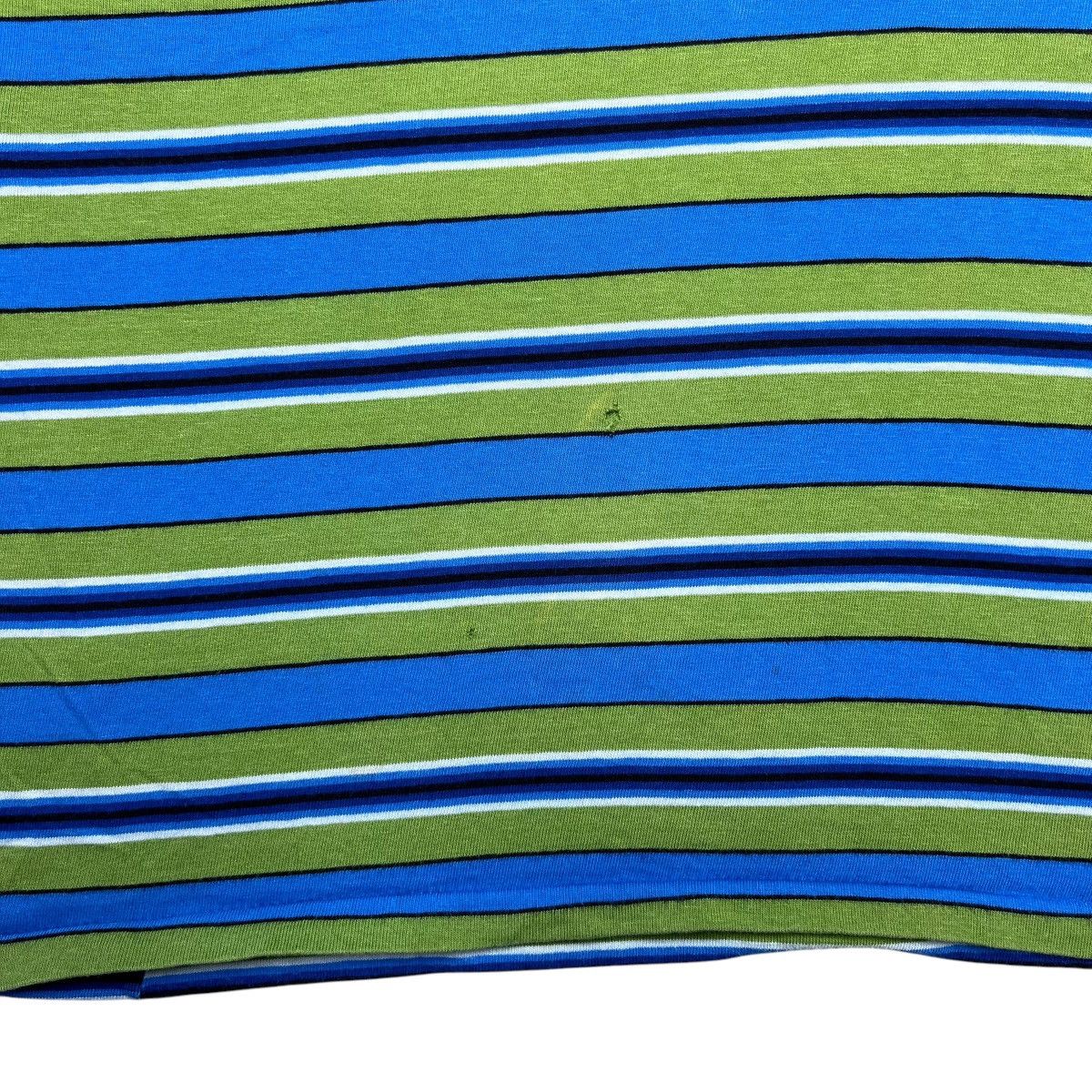 Vintage 1970s Penneys Towncraft The Inn Shop Green Blue Stripped Tee Size US M / EU 48-50 / 2 - 8 Thumbnail
