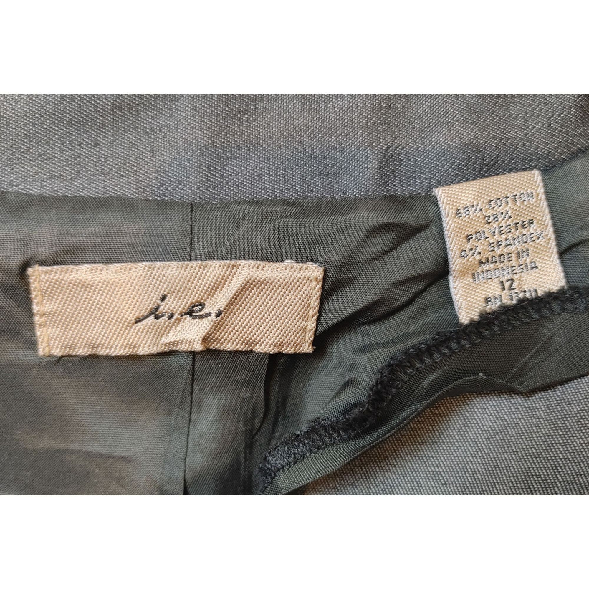 Other I. E. Womens 12 Gray Hidden Buttons Lightweight Blazer Jacke Size XL / US 12-14 / IT 48-50 - 3 Thumbnail