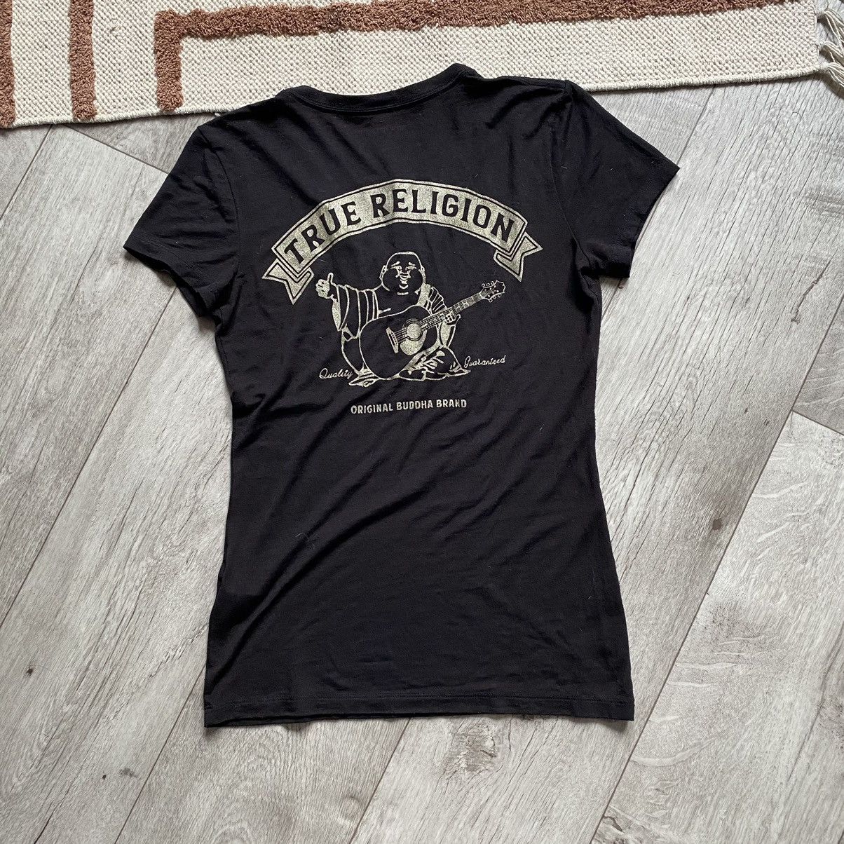 True Religion TRUE RELIGION VINT SLIM V NECK BIG LOGO T SHIRT Size XS / US 0-2 / IT 36-38 - 1 Thumbnail