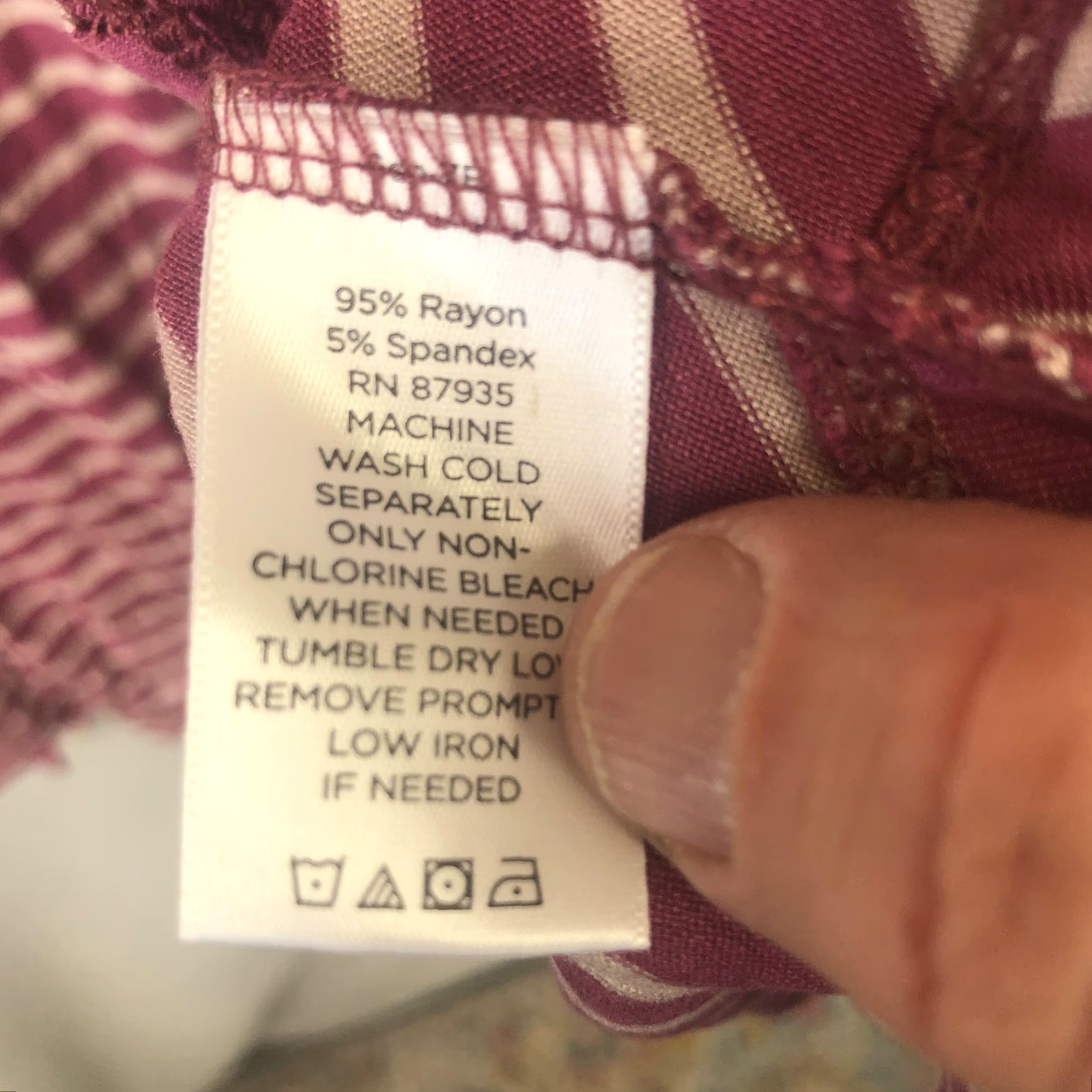 Vintage Logo Lori Goldstein Shirt Womens XL Purple Striped Tunic Athleisure Comfy Size XL / US 12-14 / IT 48-50 - 7 Thumbnail