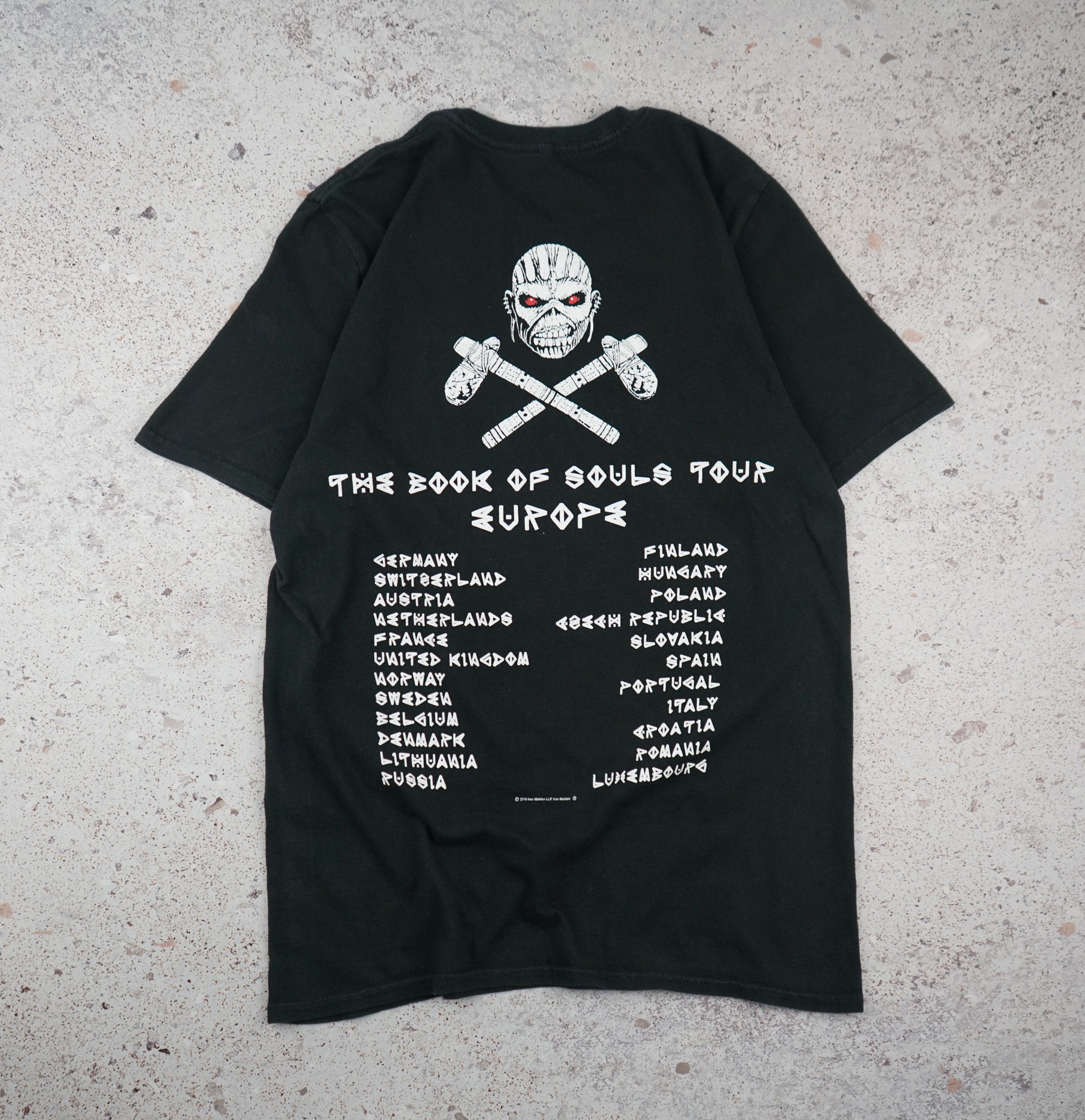 Band Tees × Vintage Vintage 2016 Iron Maiden Tour T-Shirt Size US XS / EU 42 / 0 - 5 Thumbnail