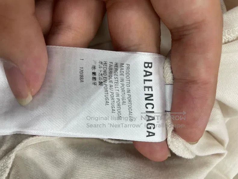 Balenciaga Balenciaga Back Alphabet Short Sleeve Size US S / EU 44-46 / 1 - 6 Thumbnail