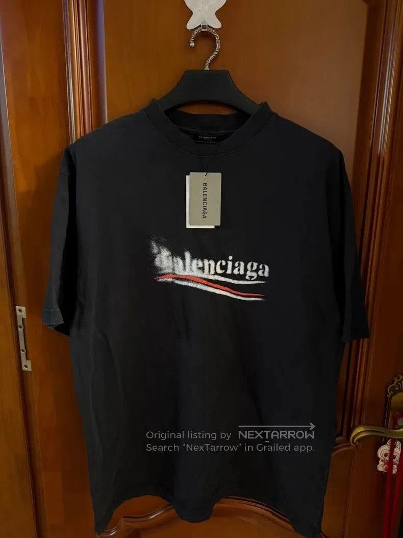 Balenciaga Balenciaga Burnt Coke Print T-shirt. Size US M / EU 48-50 / 2 - 1 Thumbnail