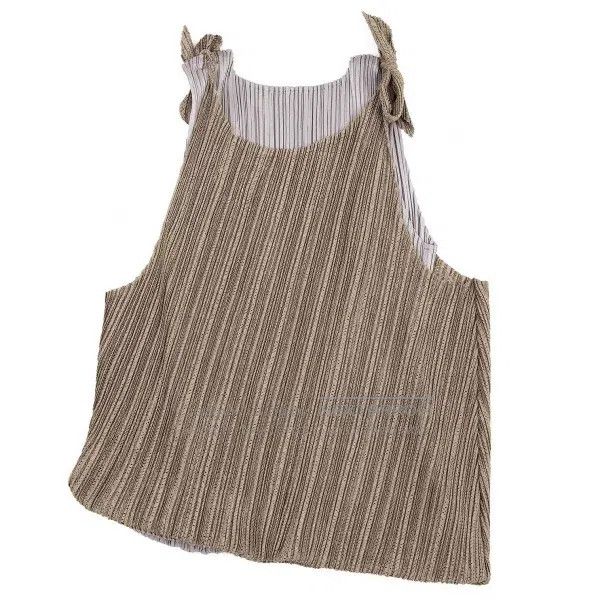 Issey Miyake Issey Miyake Double-Layer Fold Ruched Tank Top Size L / US 10 / IT 46 - 6 Thumbnail