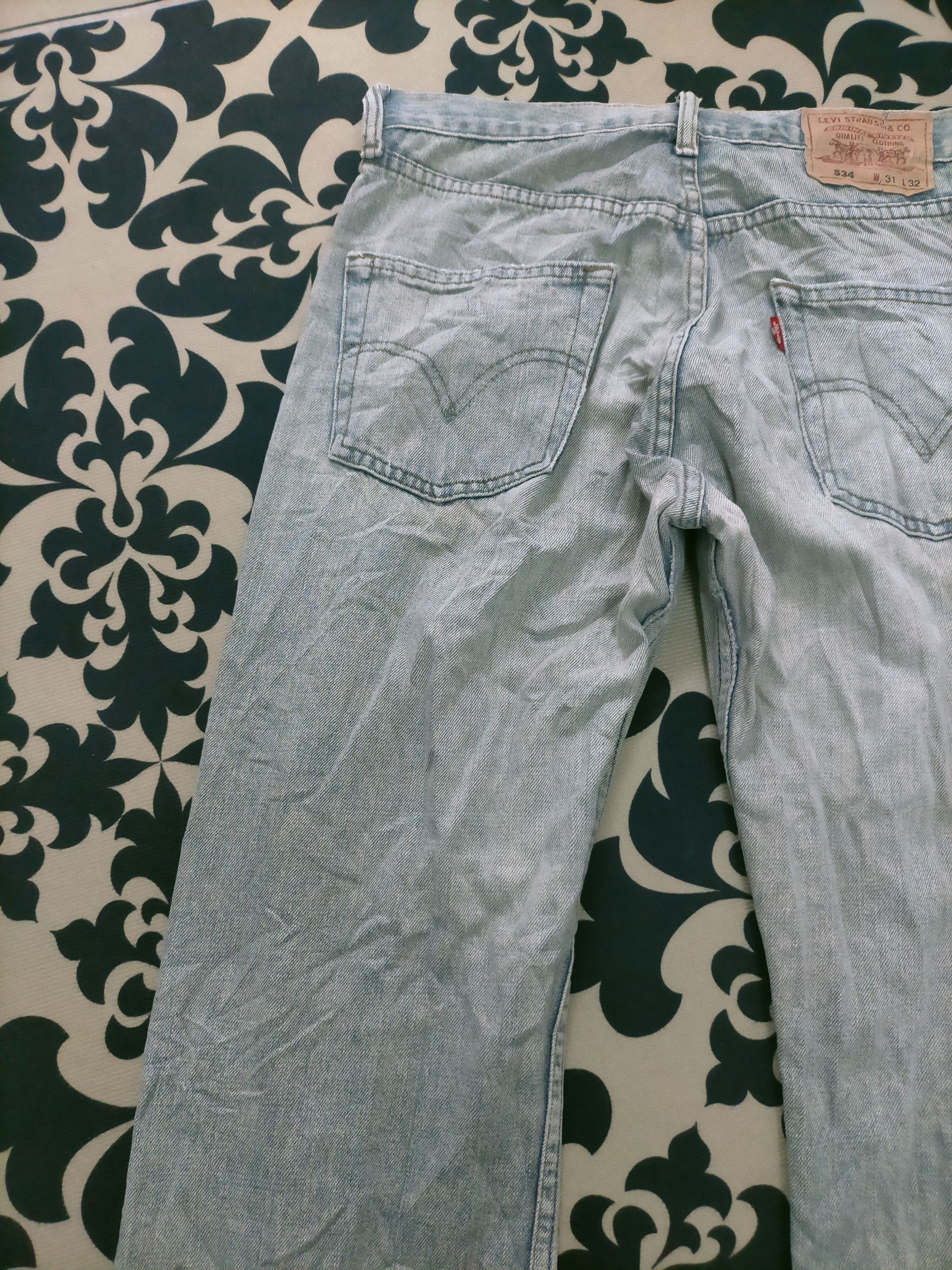Levi's 🔥 Washed 🔥 Vintage Levis 534 Thrashed Distressed Jeans Size US 31 - 7 Thumbnail