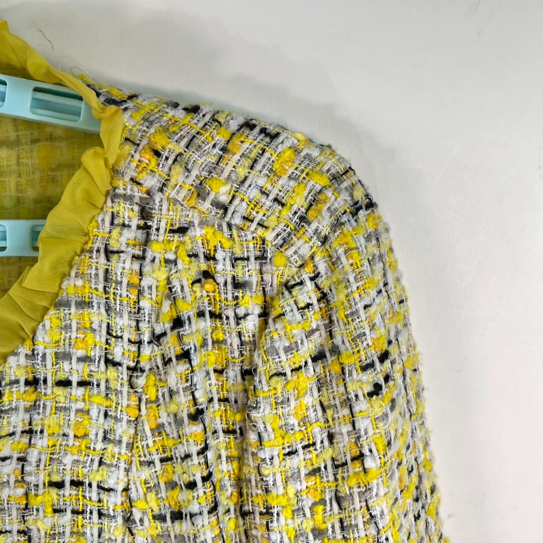 Vintage VINTAGE Sara Isabella Blazer Jacket Womens 3/4 Sleeve Yellow L Pockets 80s Classic Plaid Size L / US 10 / IT 46 - 2 Thumbnail