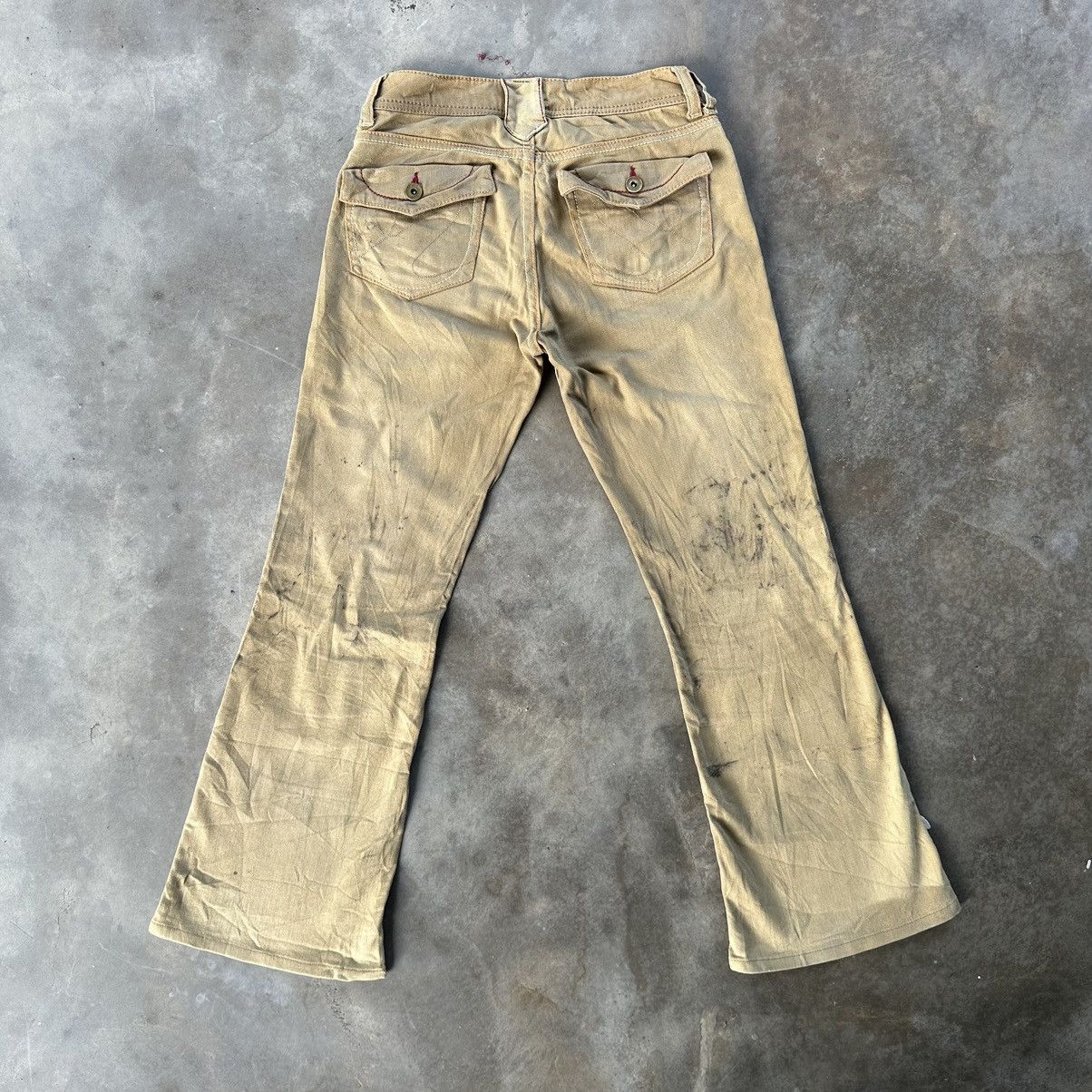 Japanese Brand Vintage Rush Hour Multi Pocket Casual Trousers Flare Pants Size US 26 / EU 42 - 8 Thumbnail